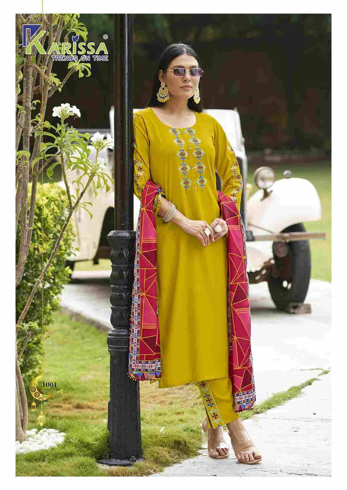 Anika By Karissa 1001 To 1006 Series Designer Stylish Fancy Colorful Beautiful Party Wear & Ethnic Wear Collection Rayon Dresses At Wholesale Price
