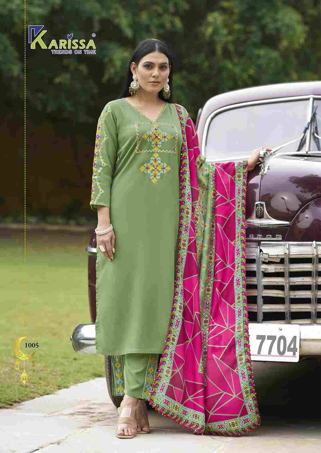 Anika By Karissa 1001 To 1006 Series Designer Stylish Fancy Colorful Beautiful Party Wear & Ethnic Wear Collection Rayon Dresses At Wholesale Price
