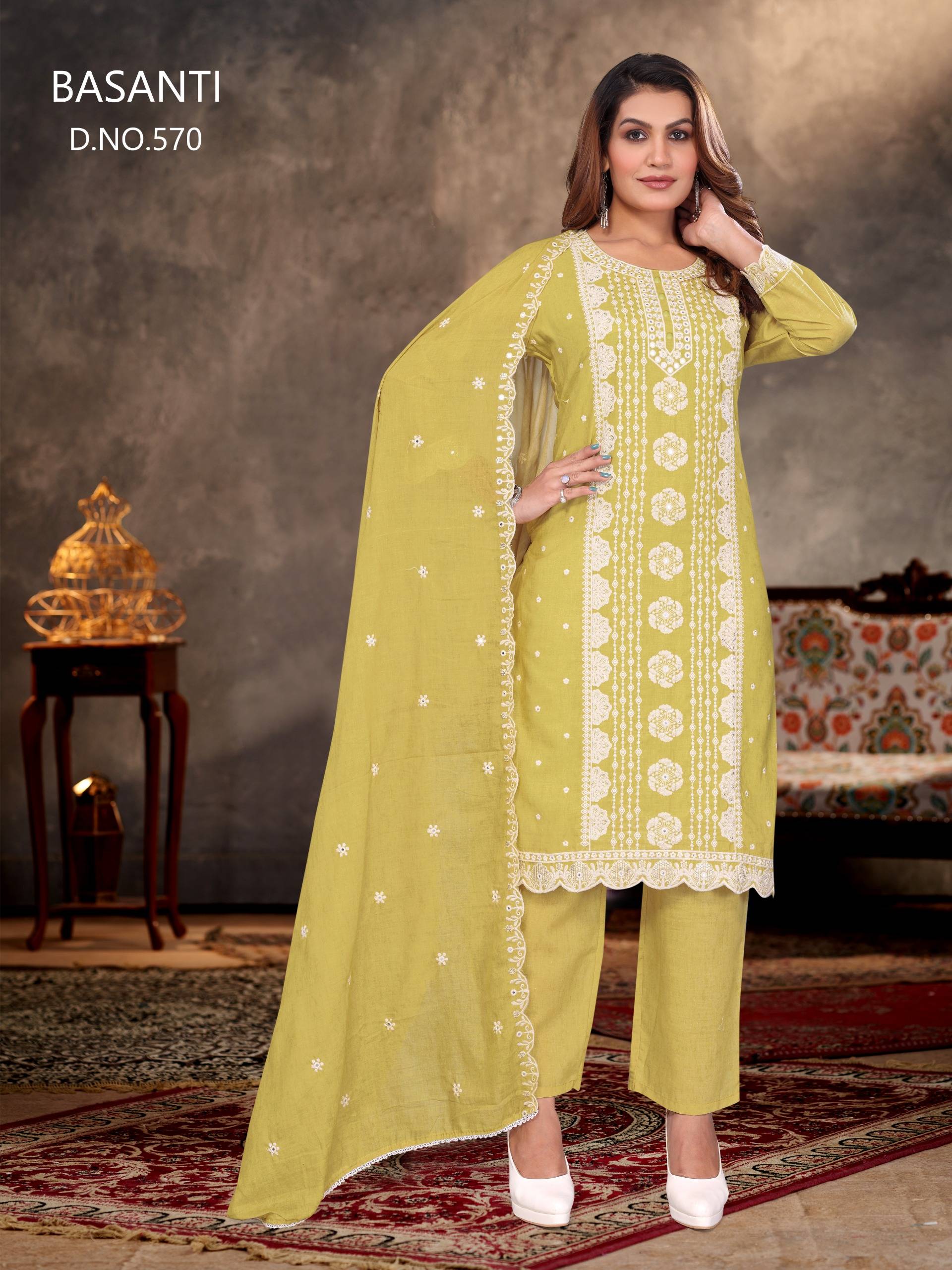 Basanti By Fashid Wholesale Beautiful Suits Colorful Stylish Fancy Casual Wear & Ethnic Wear Cotton Print Dresses At Wholesale Price