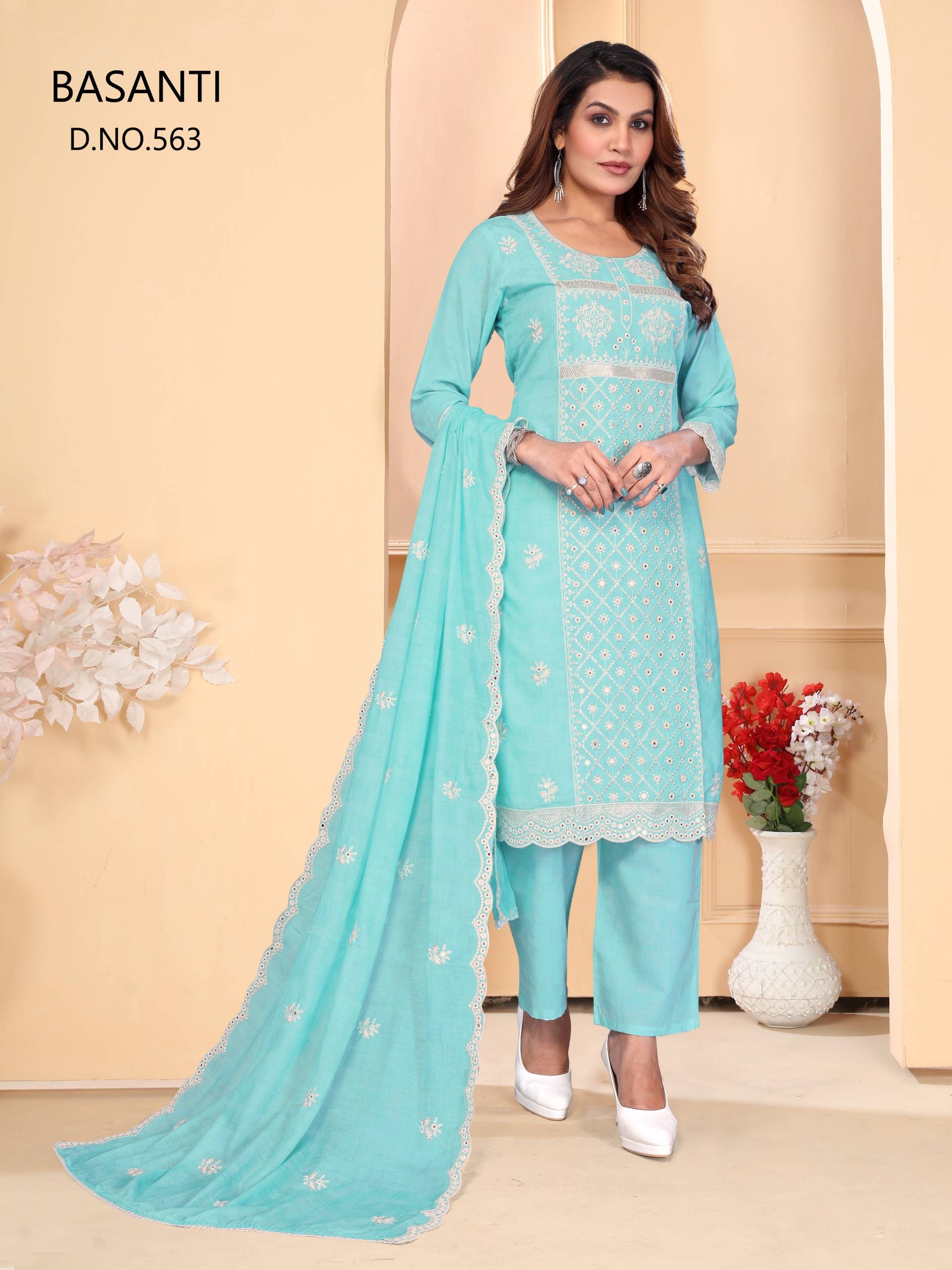 Basanti By Fashid Wholesale Beautiful Suits Colorful Stylish Fancy Casual Wear & Ethnic Wear Cotton Print Dresses At Wholesale Price