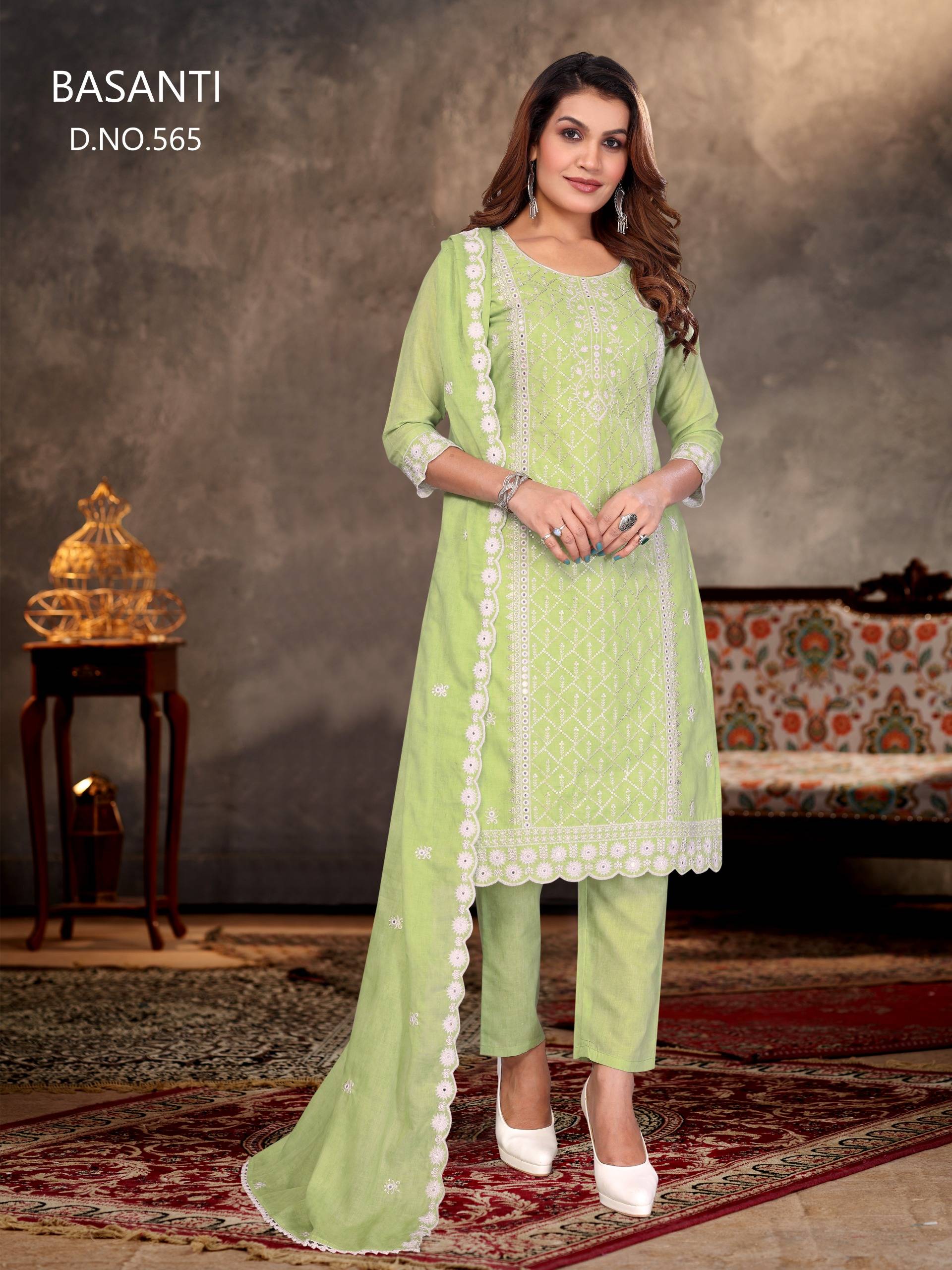 Basanti By Fashid Wholesale Beautiful Suits Colorful Stylish Fancy Casual Wear & Ethnic Wear Cotton Print Dresses At Wholesale Price