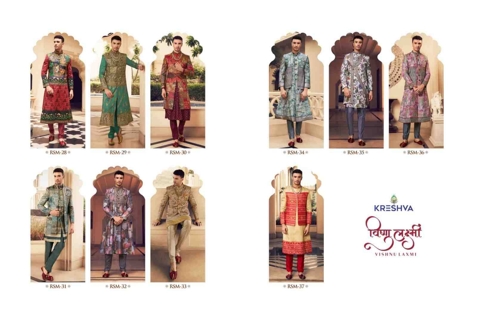Vishnu By Kreshva 28 To 37 Series Beautiful Colorful Stylish Fancy Casual Wear & Ethnic Wear & Ready To Wear Silk Kurtas With Jacket At Wholesale Price