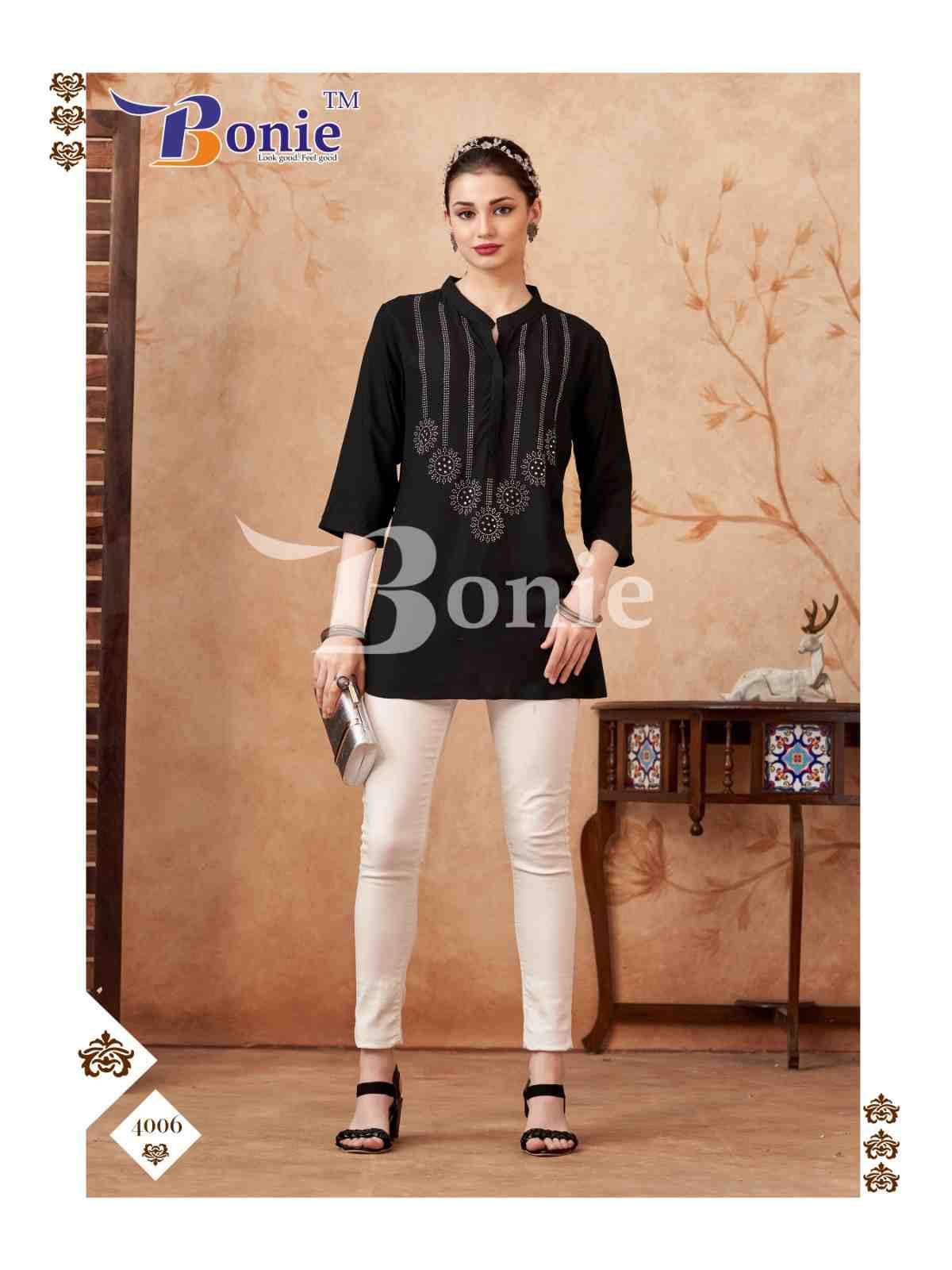 Berkha Vol-4 By Bonie 1001 To 1006 Series Designer Stylish Fancy Colorful Beautiful Party Wear & Ethnic Wear Collection Rayon Tops At Wholesale Price