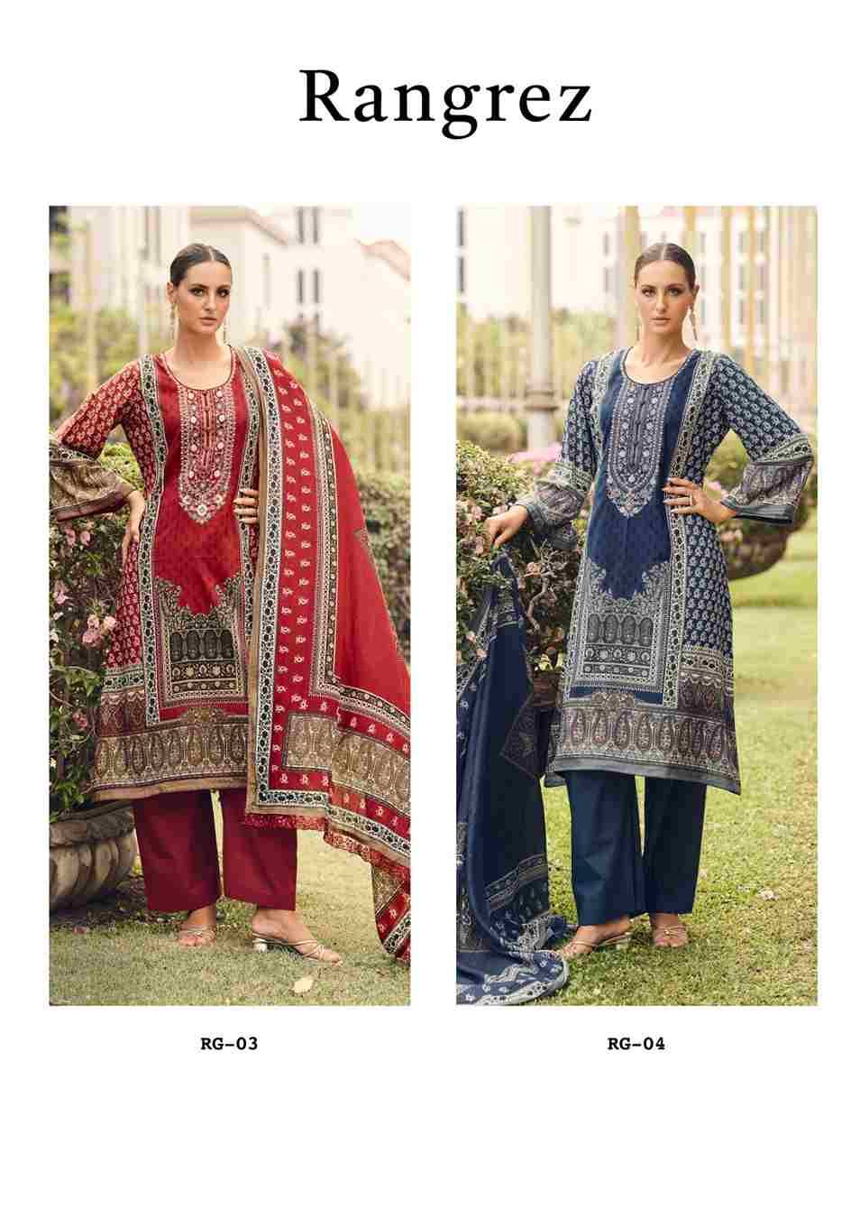 Rangrez By Nisanka 01 To 04 Series Beautiful Festive Suits Colorful Stylish Fancy Casual Wear & Ethnic Wear Pure Lawn Cotton Dresses At Wholesale Price