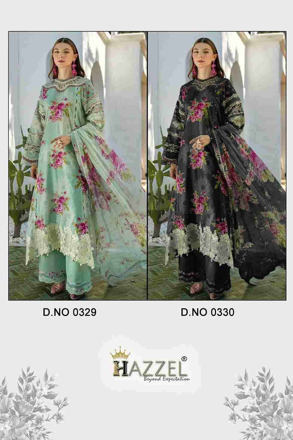 Elaf Signature By Hazzel 0329 To 0330 Series Pakistani Suits Collection Beautiful Stylish Fancy Colorful Party Wear & Occasional Wear Pure Cotton Dresses At Wholesale Price
