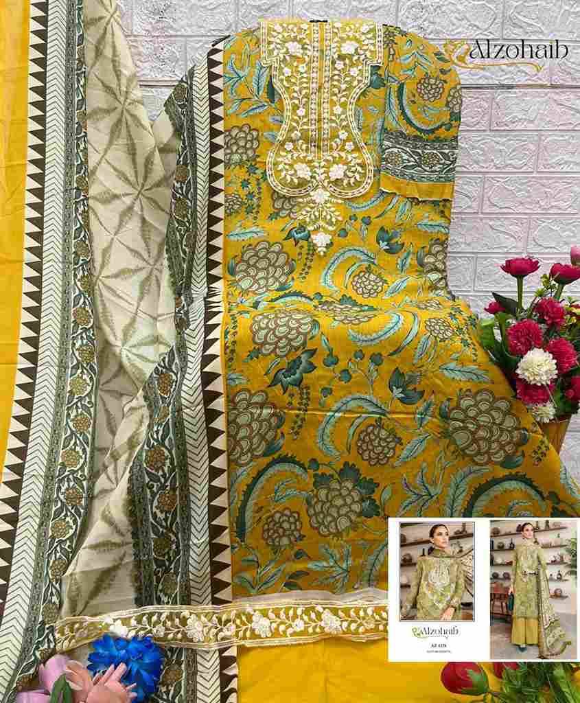 Anaya By Alzohaib Beautiful Pakistani Suits Stylish Fancy Colorful Party Wear & Occasional Wear Pure Cotton Print Dresses At Wholesale Price