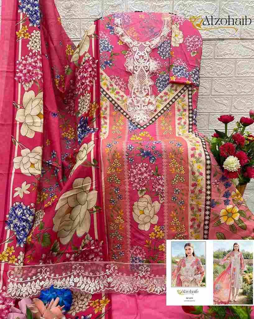 Anaya By Alzohaib Beautiful Pakistani Suits Stylish Fancy Colorful Party Wear & Occasional Wear Pure Cotton Print Dresses At Wholesale Price