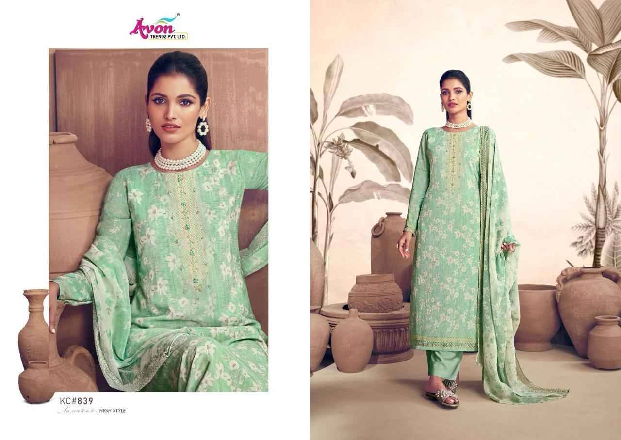 Kabul Crepe By Avon Trendz 839 To 844 Series Beautiful Festive Suits Stylish Fancy Colorful Casual Wear & Ethnic Wear Crepe Print Dresses At Wholesale Price
