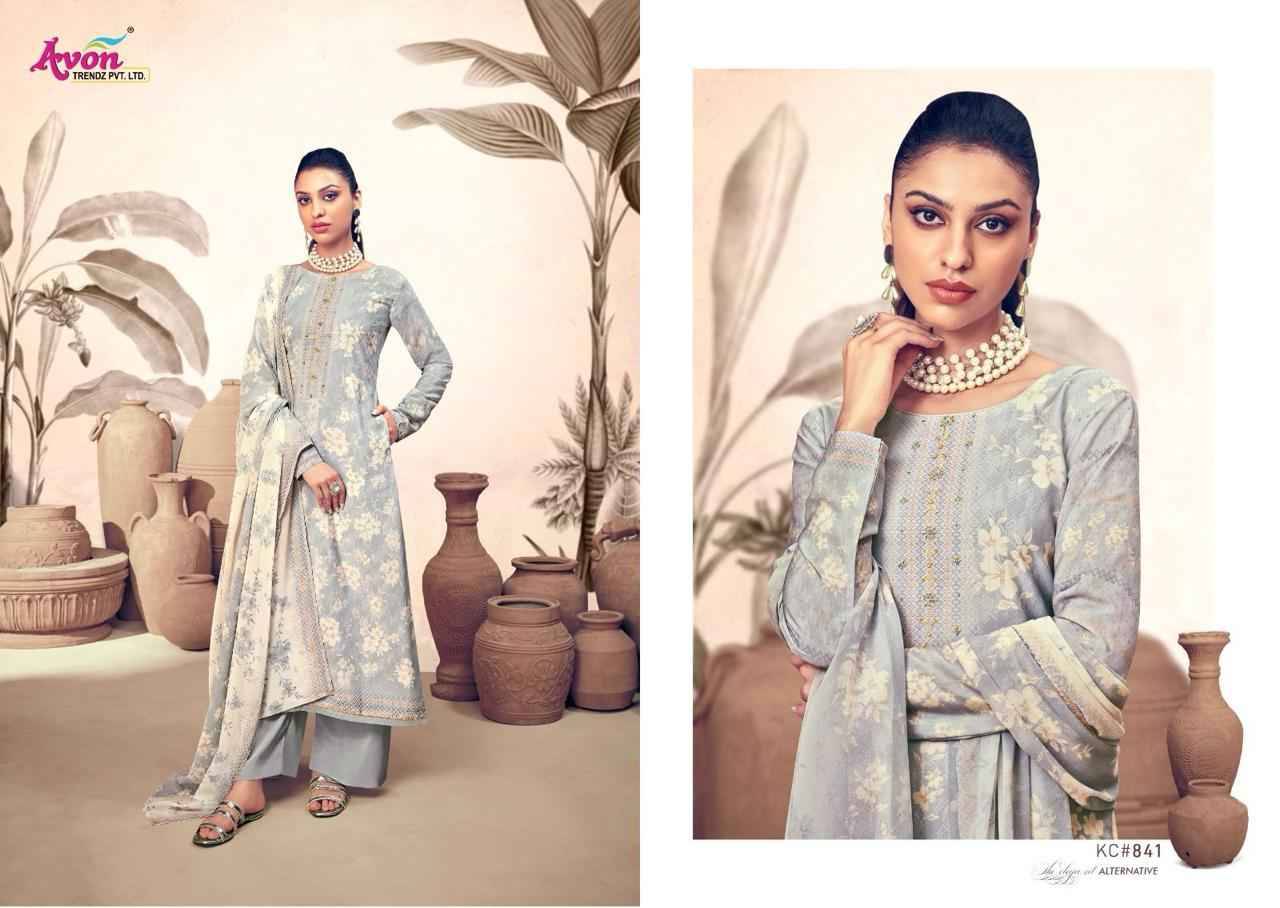 Kabul Crepe By Avon Trendz 839 To 844 Series Beautiful Festive Suits Stylish Fancy Colorful Casual Wear & Ethnic Wear Crepe Print Dresses At Wholesale Price