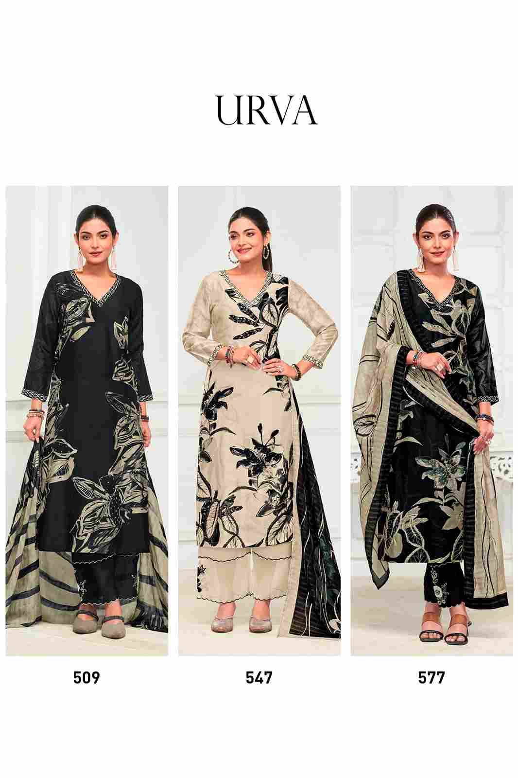 Urva By Sahiba Fabrics Beautiful Festive Suits Colorful Stylish Fancy Casual Wear & Ethnic Wear Pure Russian Silk Dresses At Wholesale Price