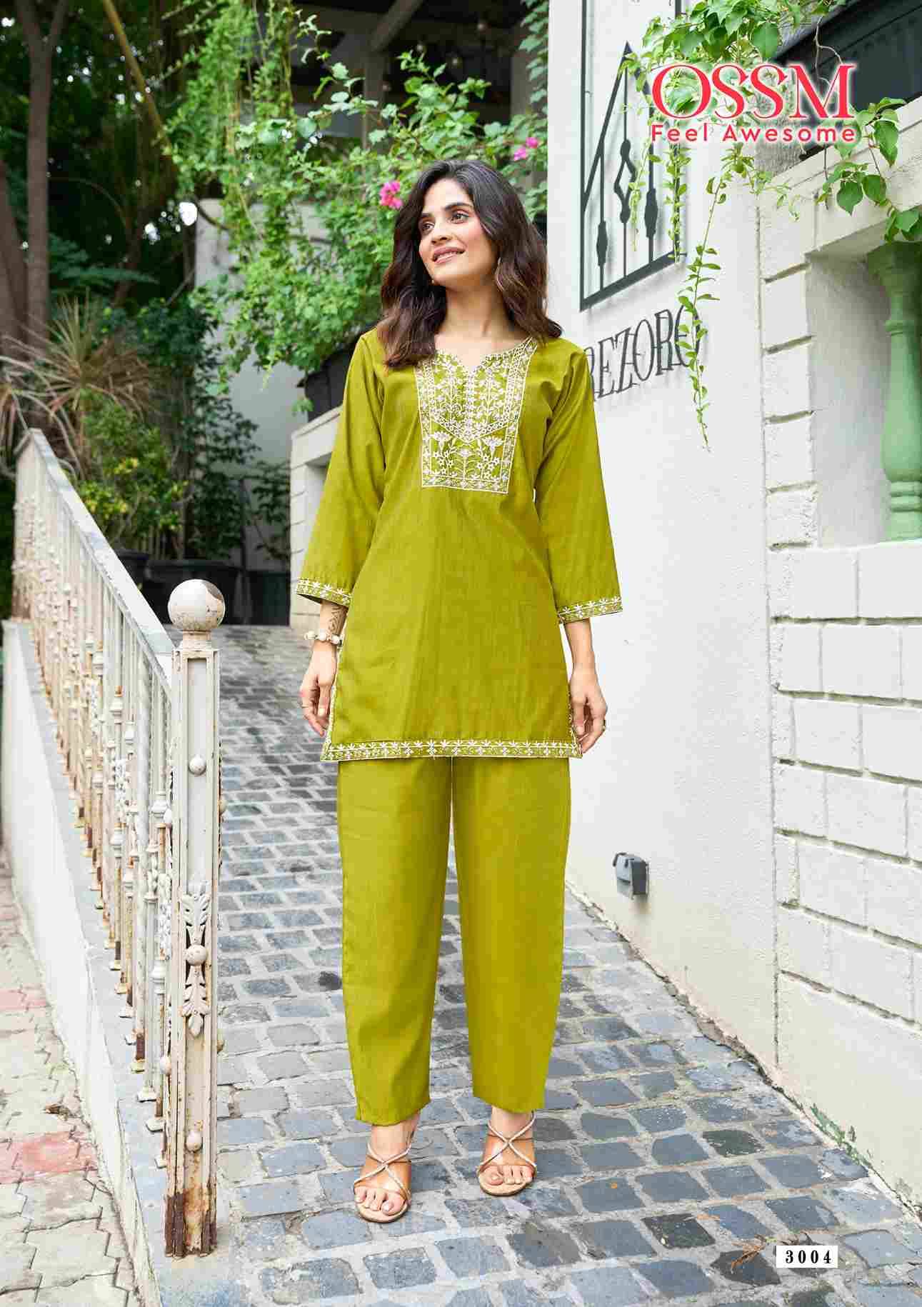 Vama Vol-3 By Ossm 3001 To 3006 Series Designer Stylish Fancy Colorful Beautiful Party Wear & Ethnic Wear Collection Viscose Silk Co-Ord At Wholesale Price