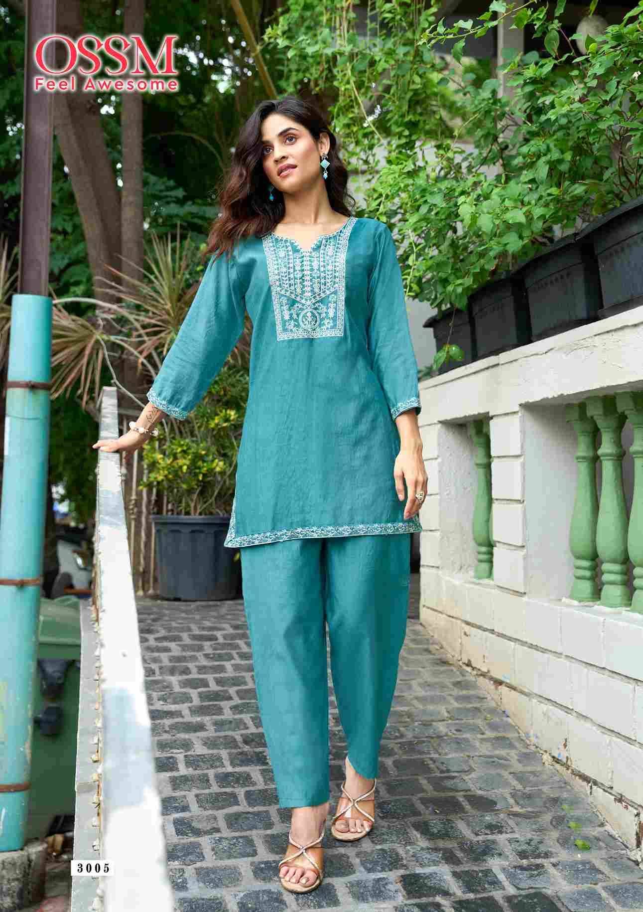 Vama Vol-3 By Ossm 3001 To 3006 Series Designer Stylish Fancy Colorful Beautiful Party Wear & Ethnic Wear Collection Viscose Silk Co-Ord At Wholesale Price