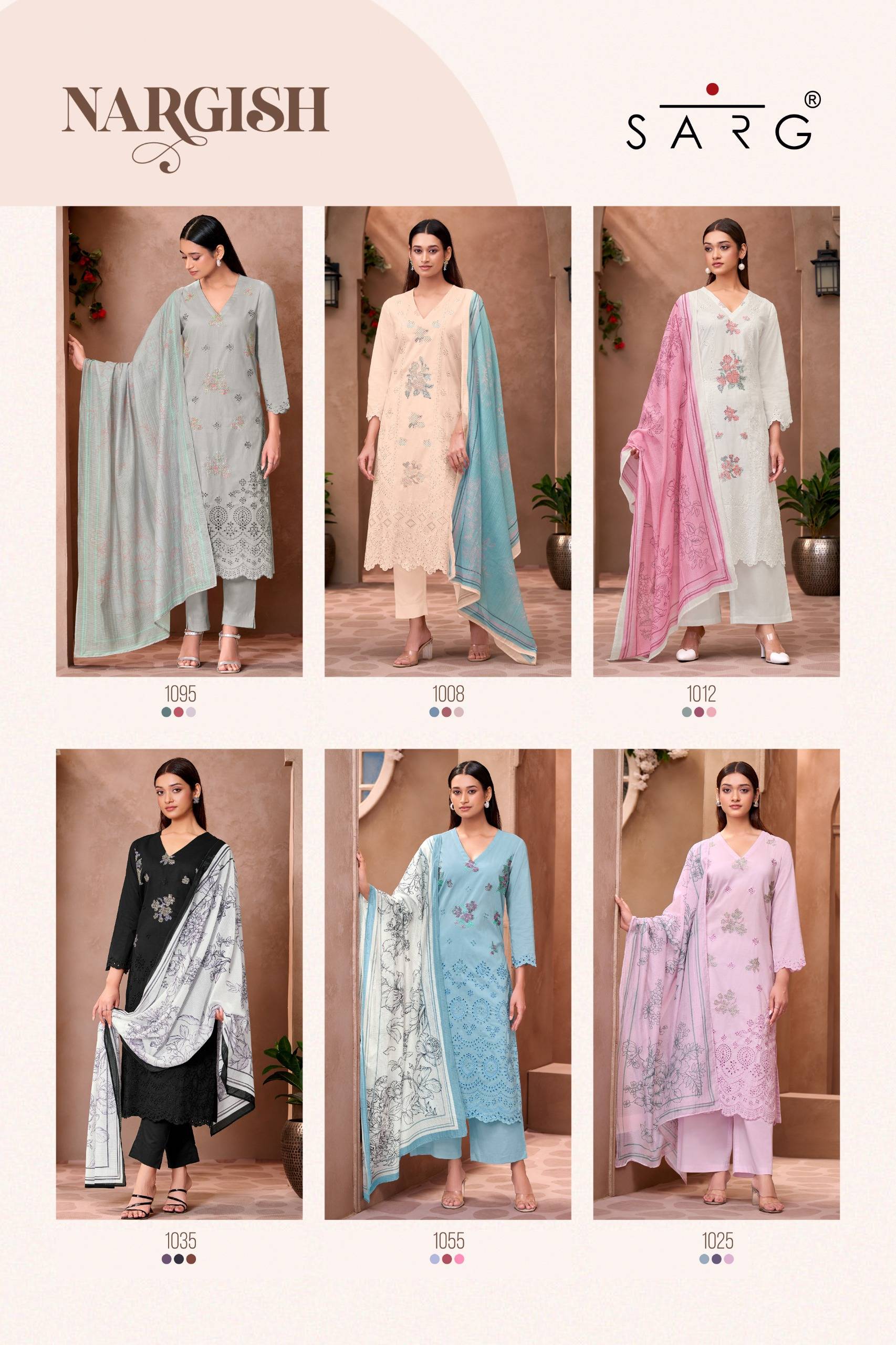 Nargish By Sarg Beautiful Stylish Festive Suits Fancy Colorful Casual Wear & Ethnic Wear & Ready To Wear Cotton Lawn Digital Print Dresses At Wholesale Price
