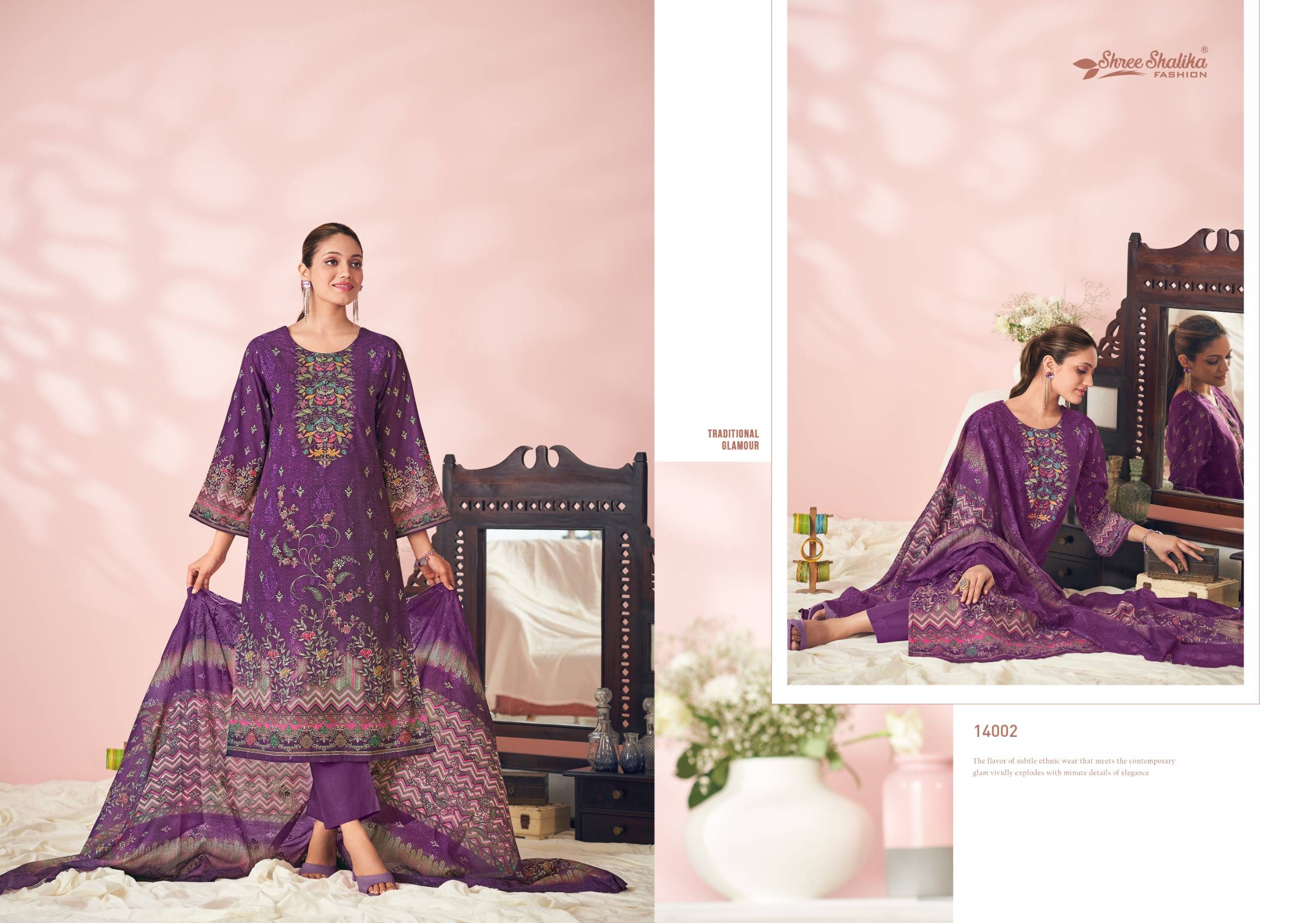 Mahjabeen Vol-14 By Shree Shalika Fashion 14001 To 14006 Series Beautiful Stylish Festive Suits Fancy Colorful Casual Wear & Ethnic Wear & Ready To Wear Cotton Lawn Print Dresses At Wholesale Price