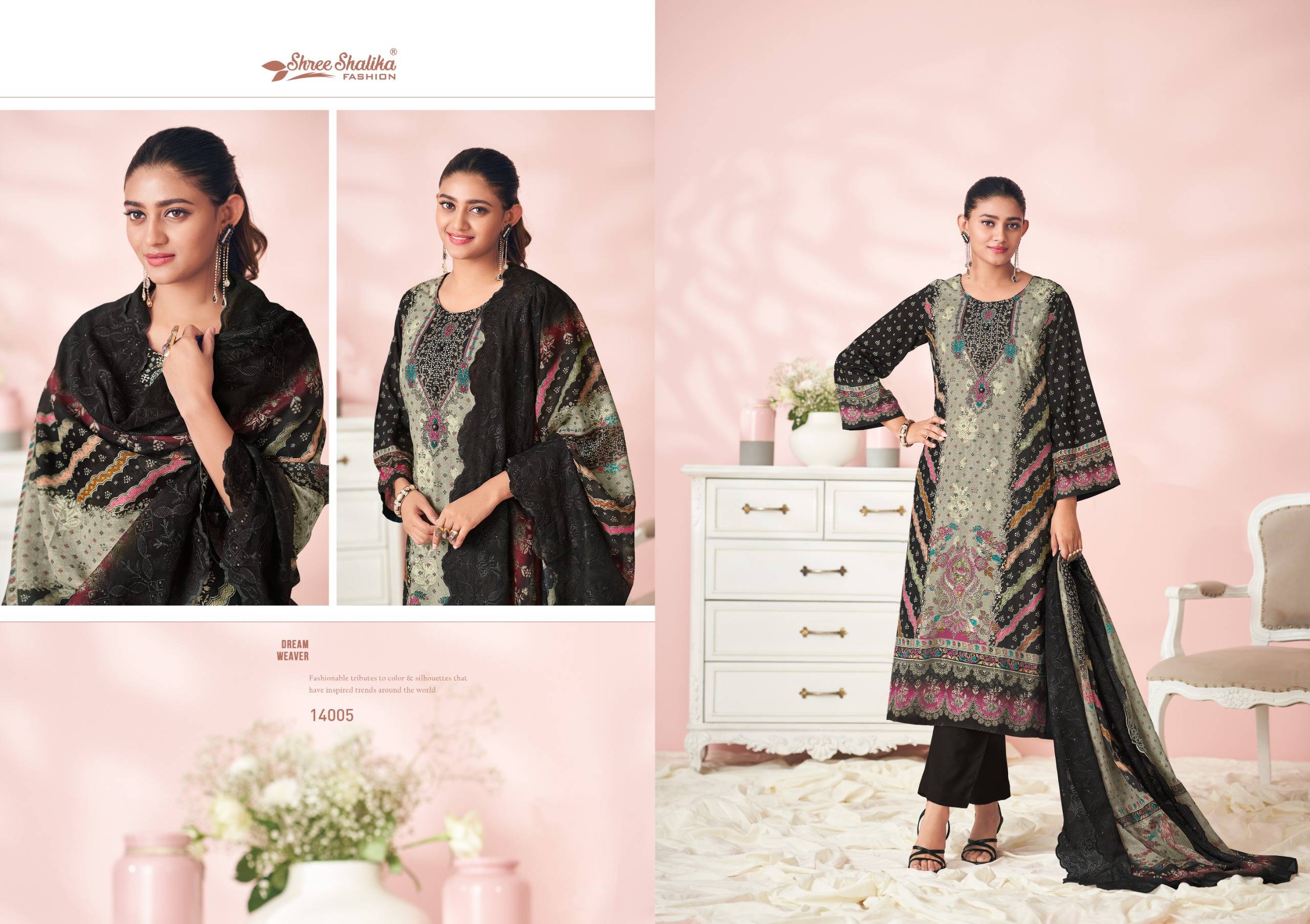 Mahjabeen Vol-14 By Shree Shalika Fashion 14001 To 14006 Series Beautiful Stylish Festive Suits Fancy Colorful Casual Wear & Ethnic Wear & Ready To Wear Cotton Lawn Print Dresses At Wholesale Price