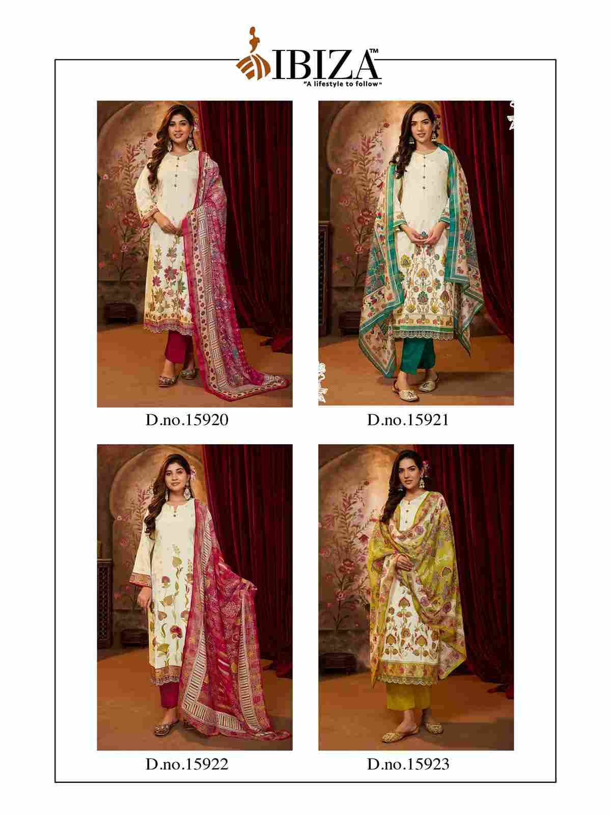 Casual Diary By Ibiza 15920 To 15923 Series Designer Festive Suits Beautiful Fancy Stylish Colorful Party Wear & Occasional Wear Pure Silk Dresses At Wholesale Price
