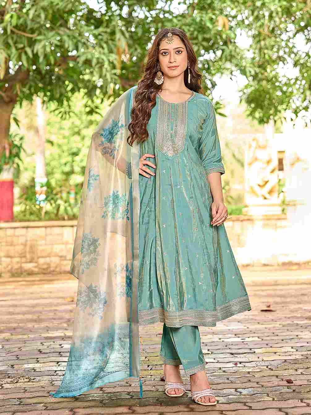 Kesariya By Aanchi 01 To 04 Series Beautiful Suits Colorful Stylish Fancy Casual Wear & Ethnic Wear Roman Shimmer Dresses At Wholesale Price