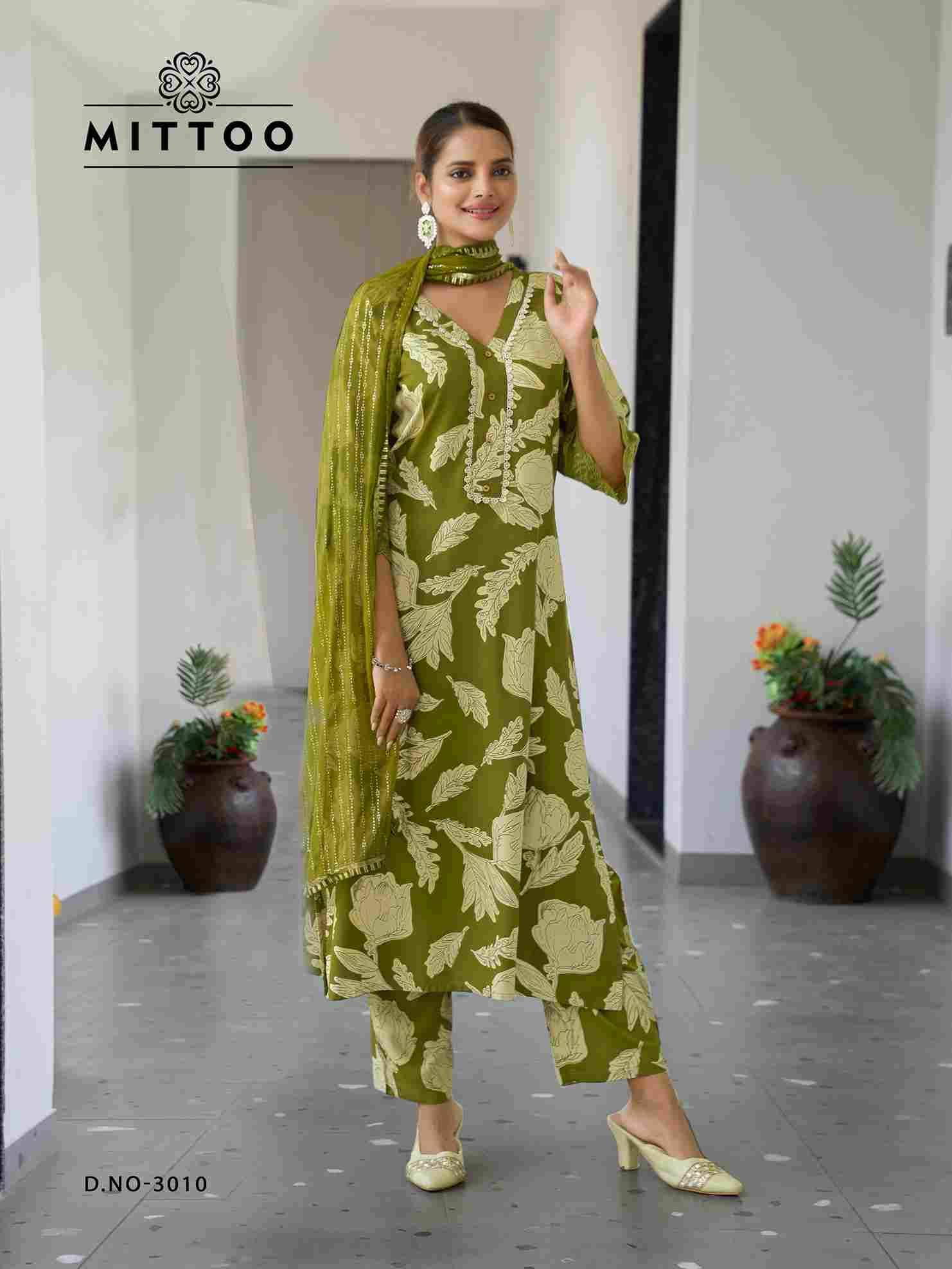 Disney Vol-2 By Mittoo 3007 To 3012 Series Beautiful Suits Colorful Stylish Fancy Casual Wear & Ethnic Wear Rayon Print Dresses At Wholesale Price