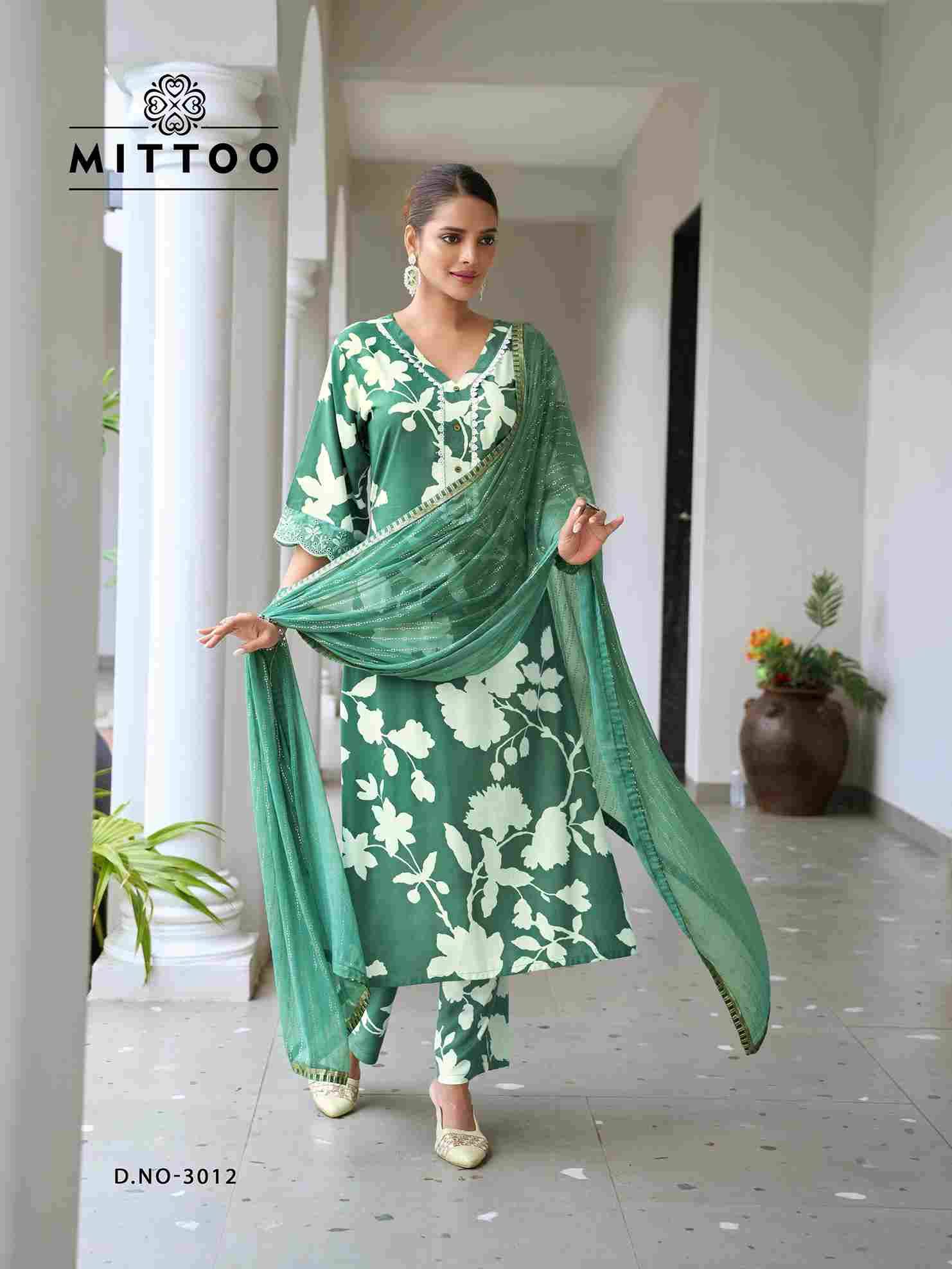 Disney Vol-2 By Mittoo 3007 To 3012 Series Beautiful Suits Colorful Stylish Fancy Casual Wear & Ethnic Wear Rayon Print Dresses At Wholesale Price