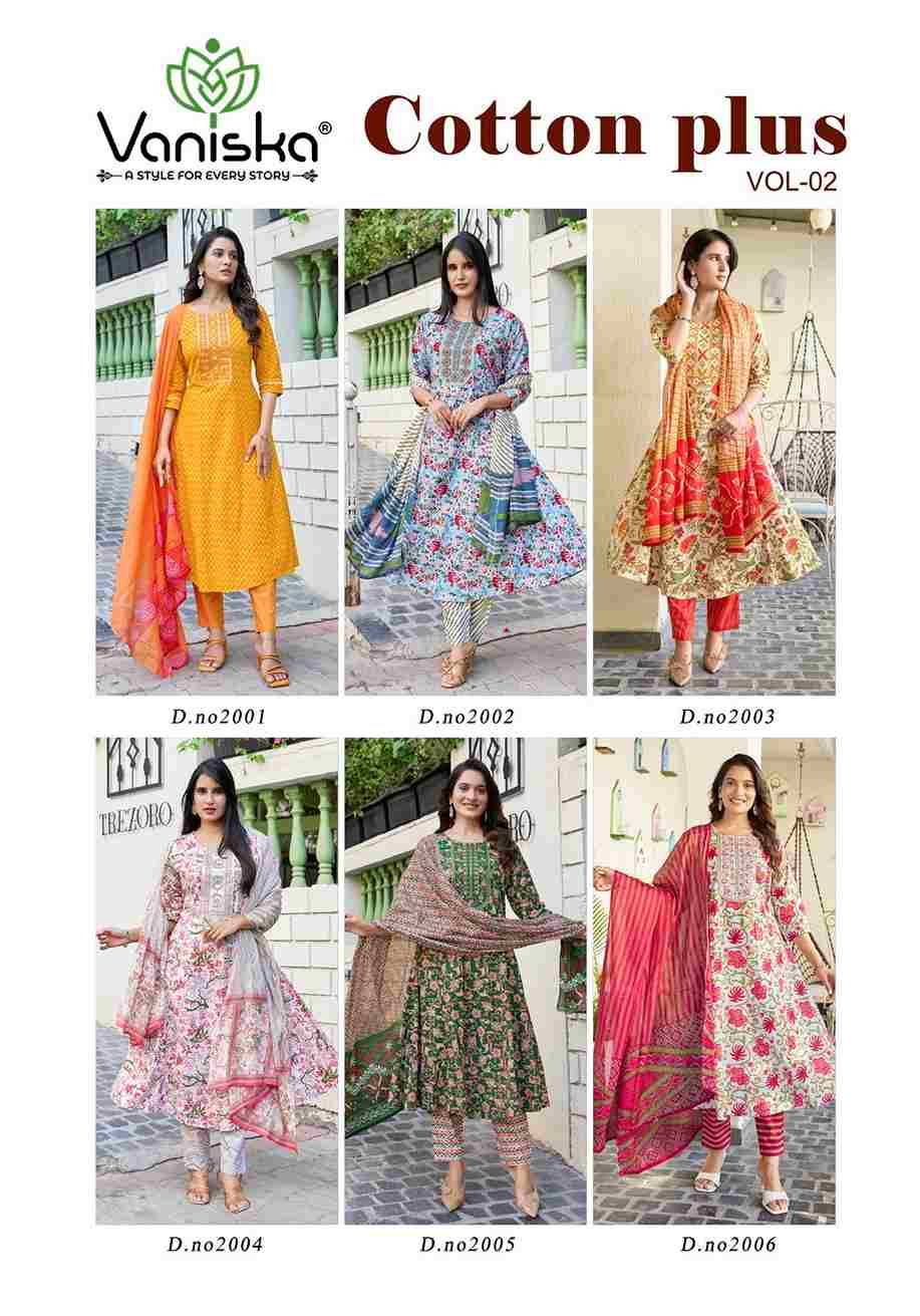 Cotton Plus Vol-2 By Vaniska 2001 To 2006 Series Designer Stylish Fancy Colorful Beautiful Party Wear & Ethnic Wear Collection Cambric Cotton Dresses At Wholesale Price
