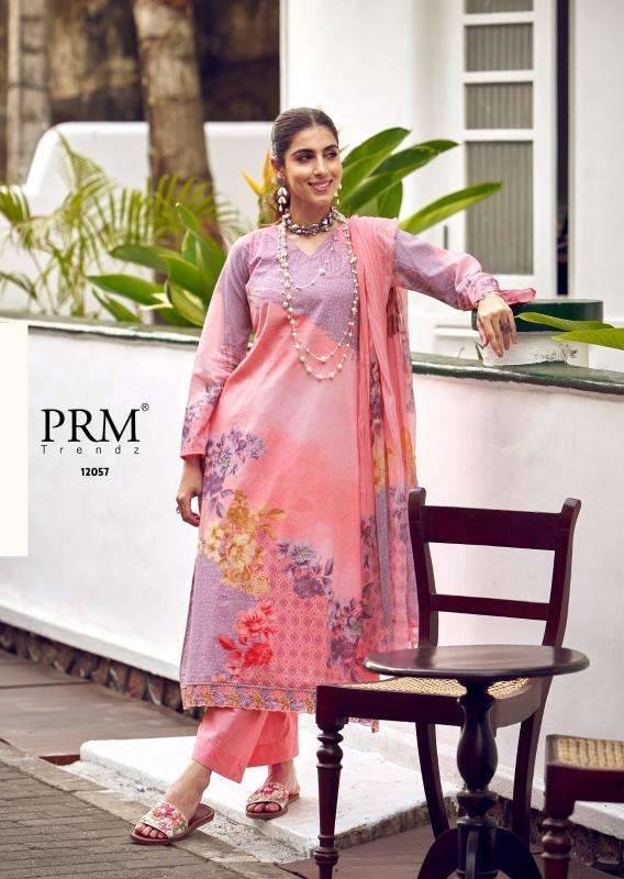Funflora By PRM Trendz 12057 To 12062 Series Beautiful Pakistani Suits Colorful Stylish Fancy Casual Wear & Ethnic Wear Pure Lawn Cotton Dresses At Wholesale Price