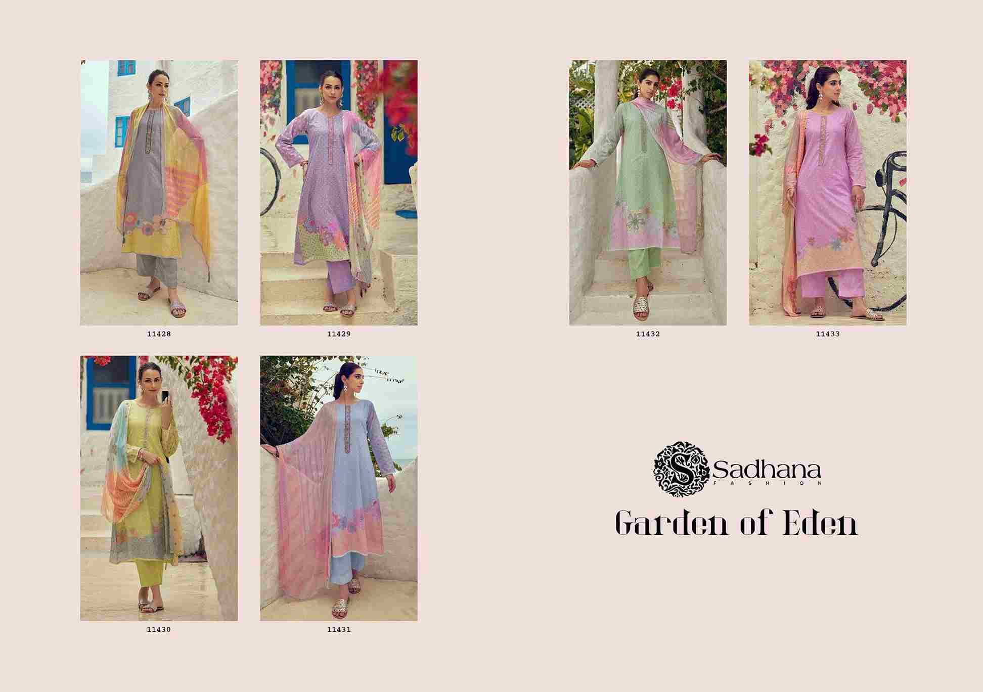 Garden Of Eden By Sadhana Fashion 11428 To 11433 Series Designer Festive Suits Beautiful Fancy Stylish Colorful Party Wear & Occasional Wear Pure Lawn Cotton Print Dresses At Wholesale Price