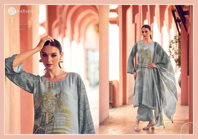 Liyanaa By Sadhana Fashion 11231 To 11236 Series Designer Festive Suits Beautiful Fancy Stylish Colorful Party Wear & Occasional Wear Pure Muslin Silk Print Dresses At Wholesale Price