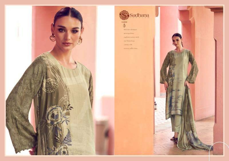 Liyanaa By Sadhana Fashion 11231 To 11236 Series Designer Festive Suits Beautiful Fancy Stylish Colorful Party Wear & Occasional Wear Pure Muslin Silk Print Dresses At Wholesale Price