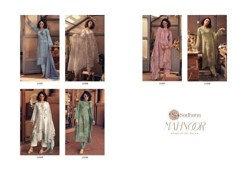 Mahnoor By Sadhana Fashion 11327 To 11332 Series Designer Festive Suits Beautiful Fancy Stylish Colorful Party Wear & Occasional Wear Pure Jam Cotton Print Dresses At Wholesale Price