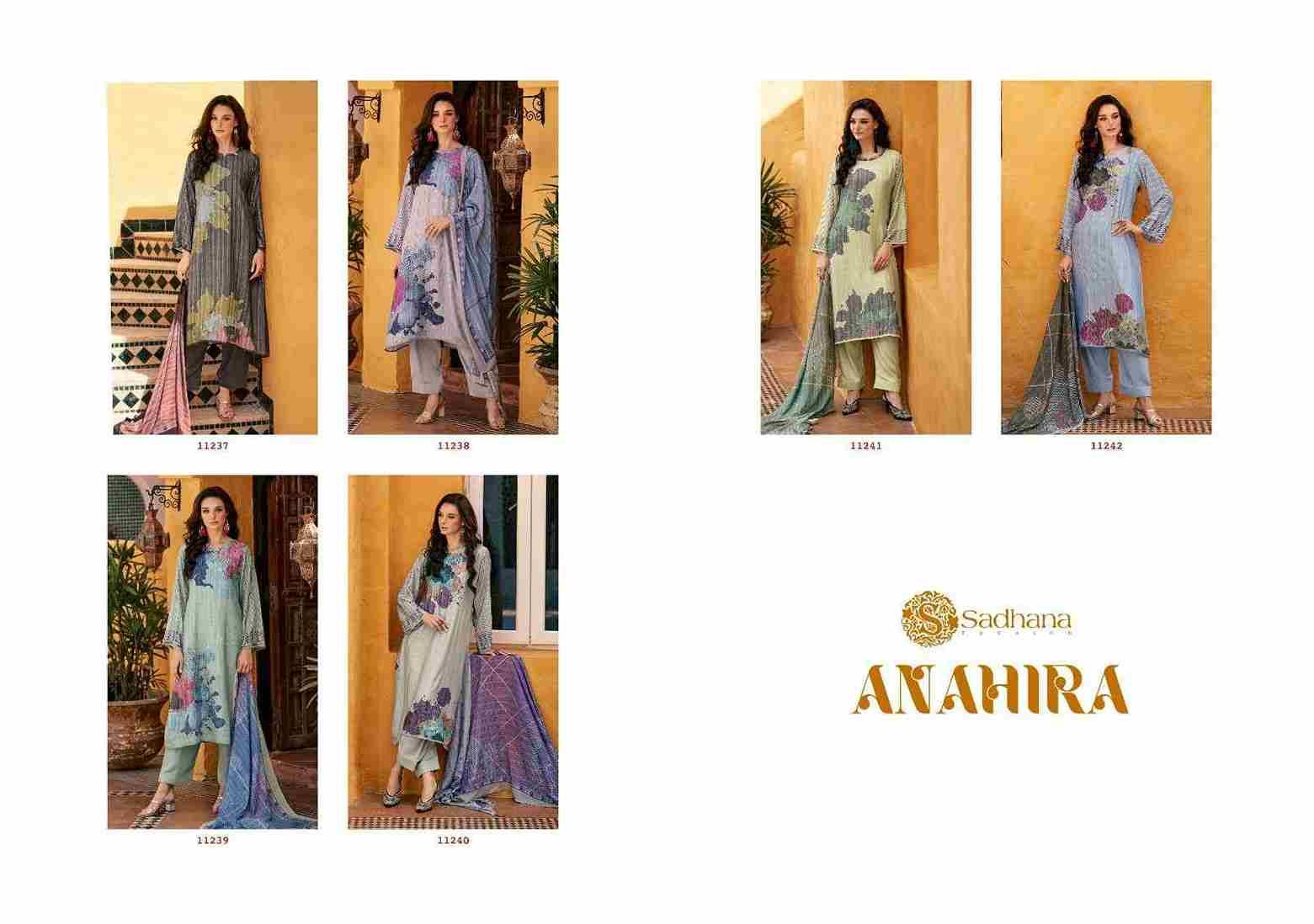 Anahira By Sadhana Fashion 11237 To 11242 Series Designer Festive Suits Beautiful Fancy Stylish Colorful Party Wear & Occasional Wear Pure Muslin Silk Print Dresses At Wholesale Price