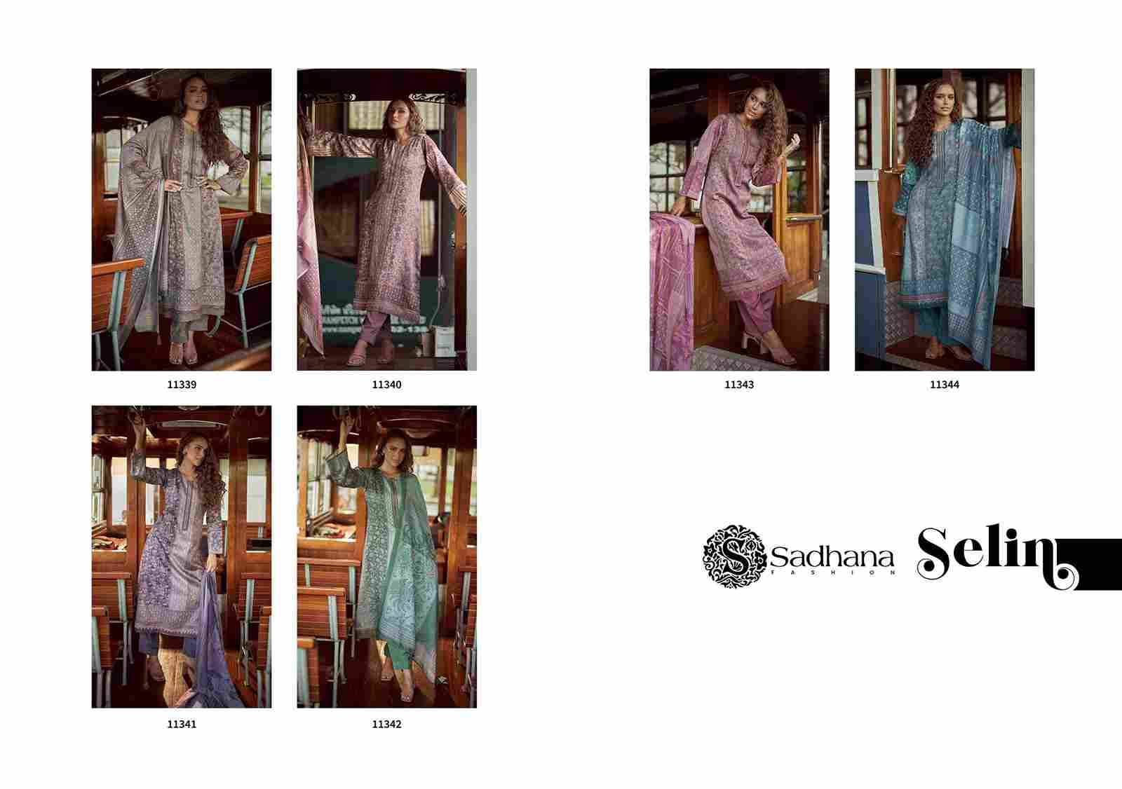 Selin By Sadhana Fashion 11339 To 11344 Series Designer Festive Suits Beautiful Fancy Stylish Colorful Party Wear & Occasional Wear Pure Jam Cotton Print Dresses At Wholesale Price