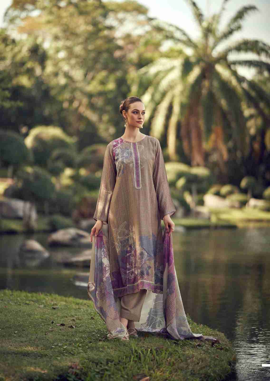 Iliana By Sadhana Fashion 11305 To 11312 Series Designer Festive Suits Beautiful Fancy Stylish Colorful Party Wear & Occasional Wear Pure Muslin Silk Print Dresses At Wholesale Price