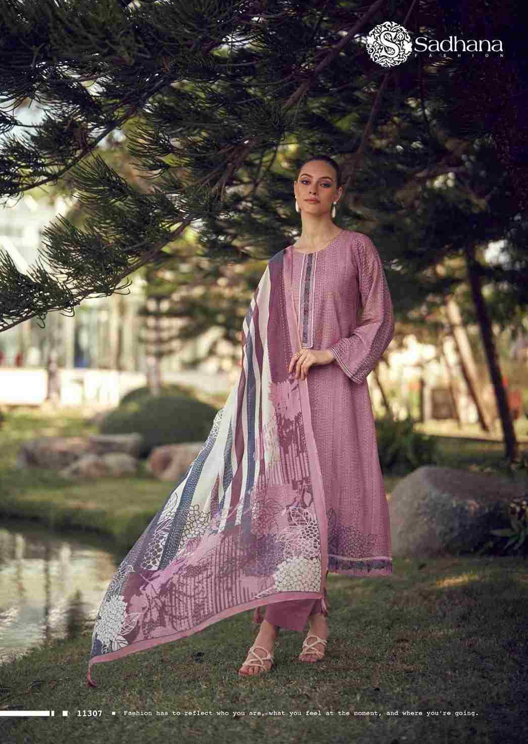 Iliana By Sadhana Fashion 11305 To 11312 Series Designer Festive Suits Beautiful Fancy Stylish Colorful Party Wear & Occasional Wear Pure Muslin Silk Print Dresses At Wholesale Price