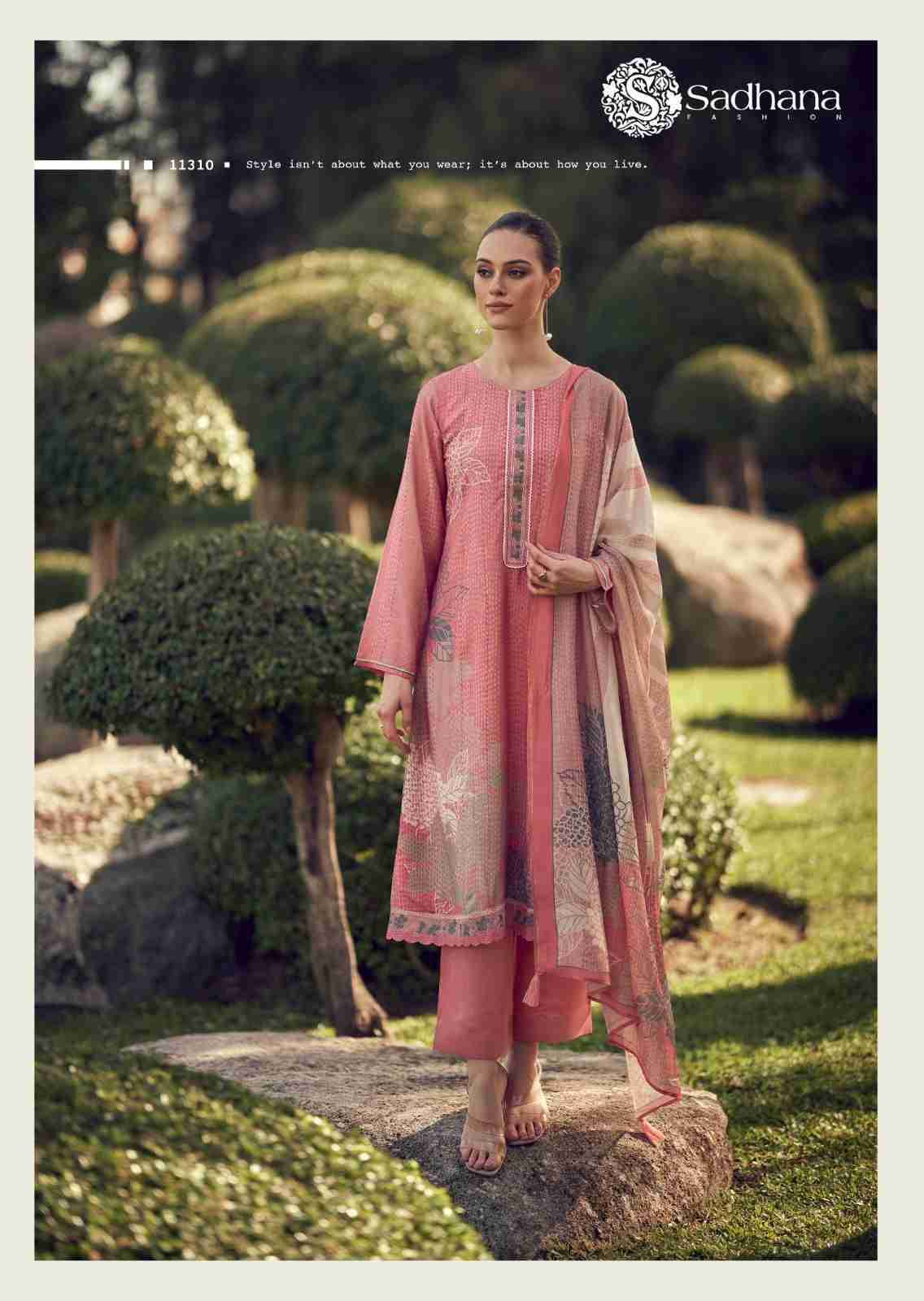 Iliana By Sadhana Fashion 11305 To 11312 Series Designer Festive Suits Beautiful Fancy Stylish Colorful Party Wear & Occasional Wear Pure Muslin Silk Print Dresses At Wholesale Price