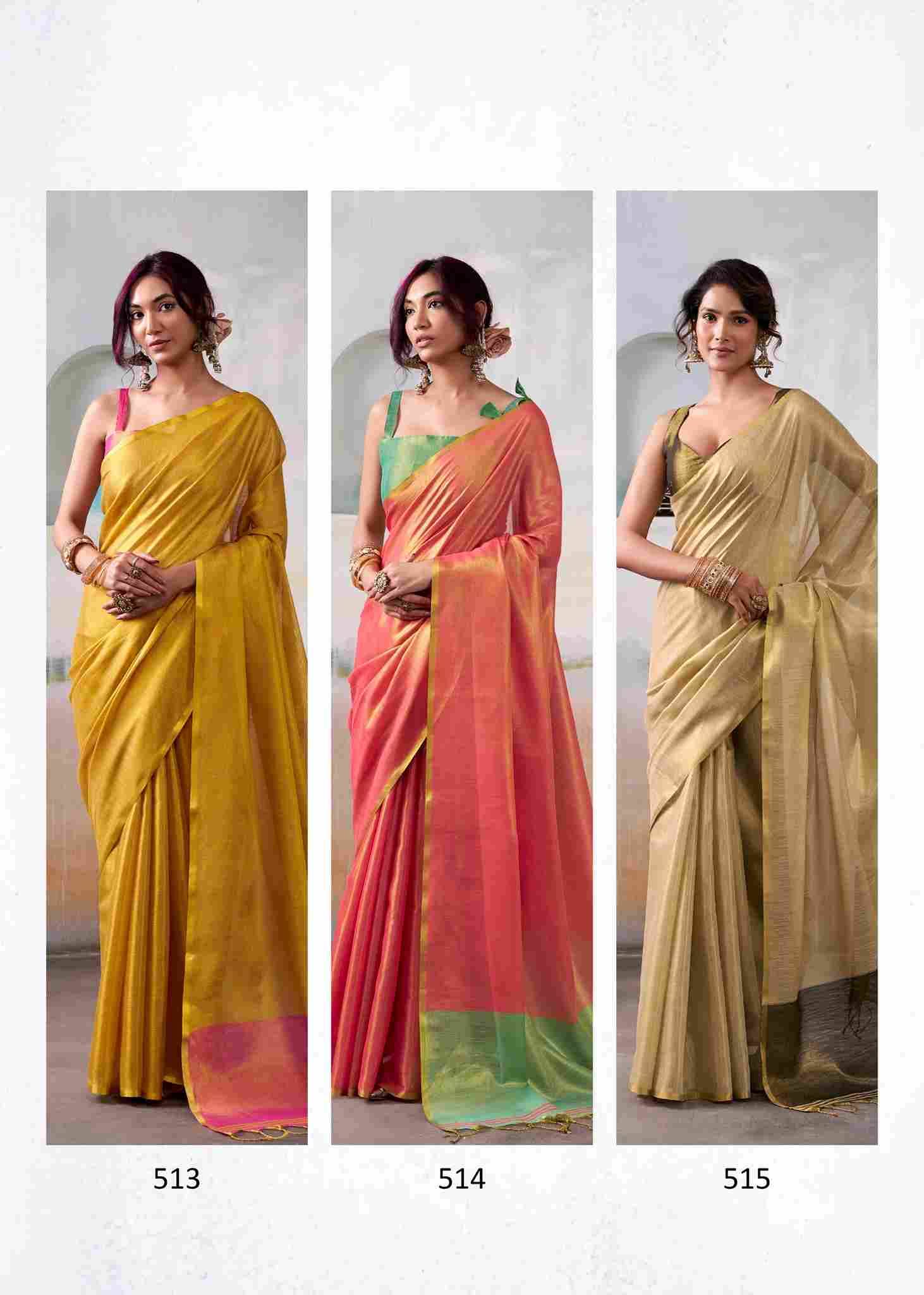Anvika Tissue By Rajpath 510 To 515 Series Indian Traditional Wear Collection Beautiful Stylish Fancy Colorful Party Wear & Occasional Wear Handloom Tissue Sarees At Wholesale Price