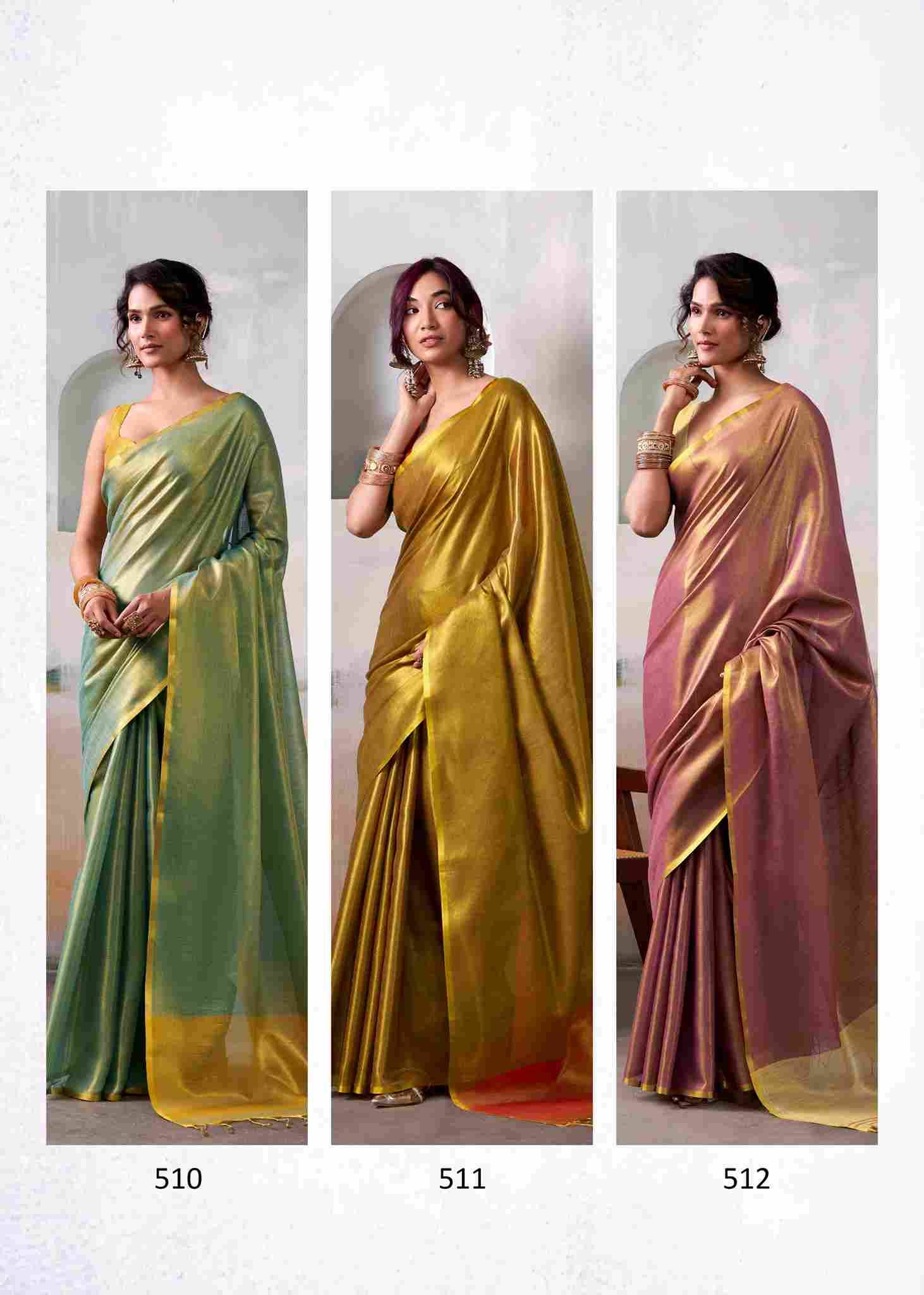 Anvika Tissue By Rajpath 510 To 515 Series Indian Traditional Wear Collection Beautiful Stylish Fancy Colorful Party Wear & Occasional Wear Handloom Tissue Sarees At Wholesale Price