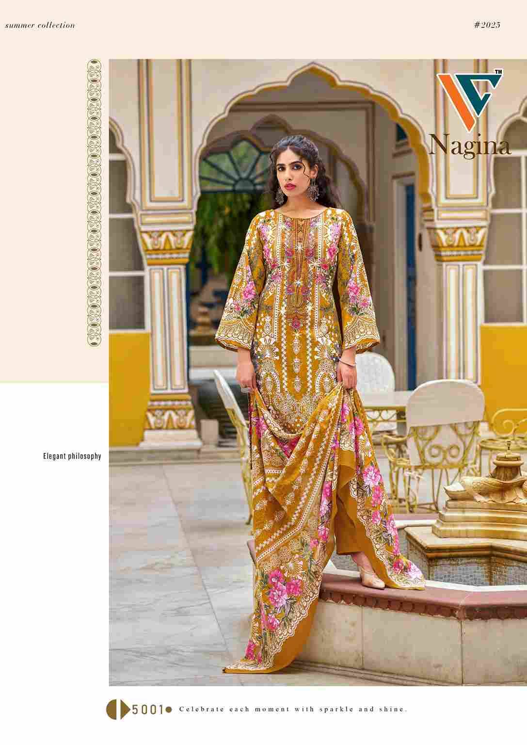 Nagina Vol-5 By Vandana Creation 5001 To 5008 Series Beautiful Festive Suits Stylish Fancy Colorful Casual Wear & Ethnic Wear Cotton Print Dresses At Wholesale Price