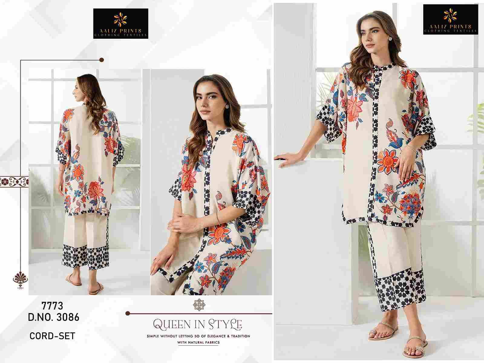 Cord Set Vol-8 By Aaliz Prints 3086 To 3088 Series Designer Stylish Fancy Colorful Beautiful Party Wear & Ethnic Wear Collection Lawn Print Co-Ord At Wholesale Price