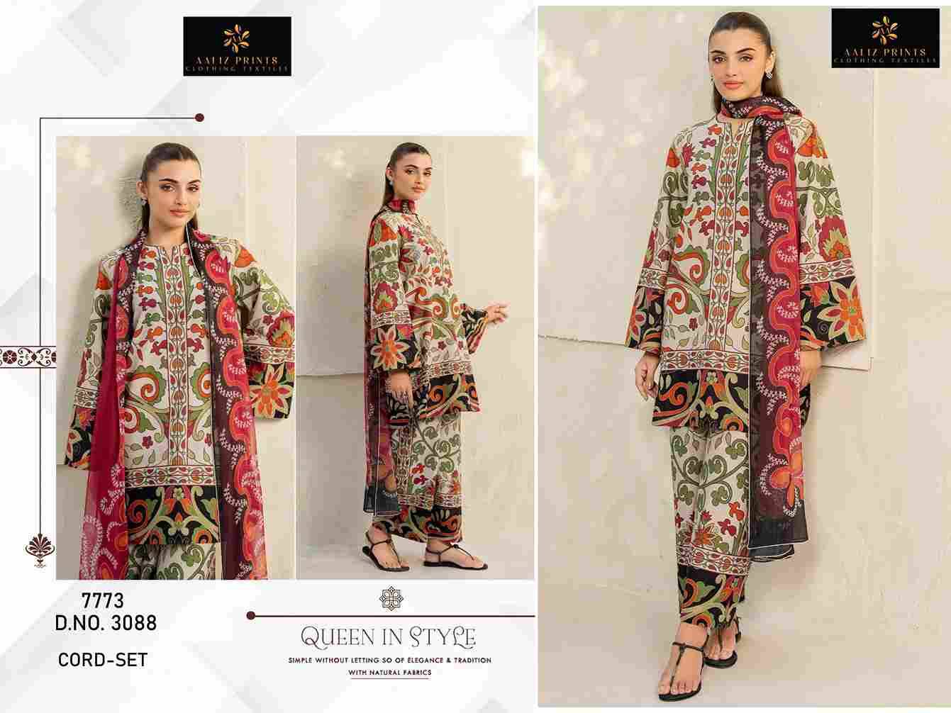 Cord Set Vol-8 By Aaliz Prints 3086 To 3088 Series Designer Stylish Fancy Colorful Beautiful Party Wear & Ethnic Wear Collection Lawn Print Co-Ord At Wholesale Price