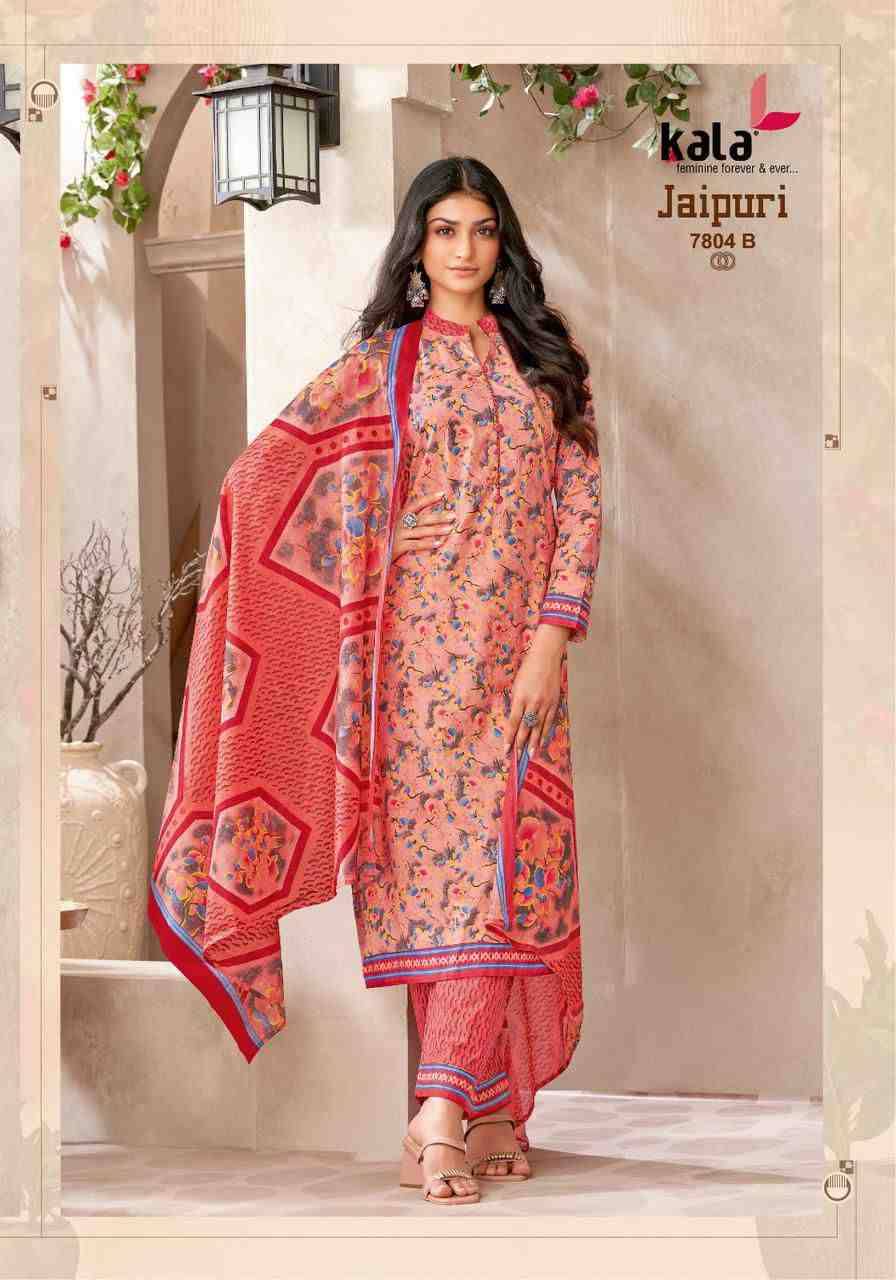 Jaipuri Vol-8 By Kala 7801-B To 7812-B Series Beautiful Suits Colorful Stylish Fancy Casual Wear & Ethnic Wear Premium Cotton Print Dresses At Wholesale Price