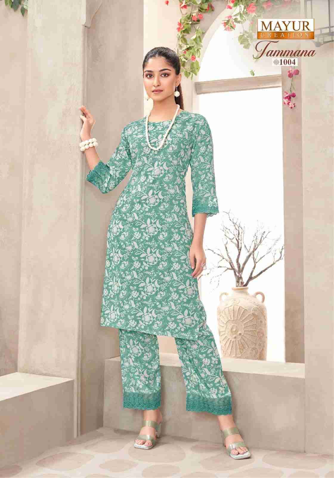 Tamanna Vol-1 By Mayur Creation 1001 To 1010 Series Designer Stylish Fancy Colorful Beautiful Party Wear & Ethnic Wear Collection Heavy Rayon Co-Ords At Wholesale Price