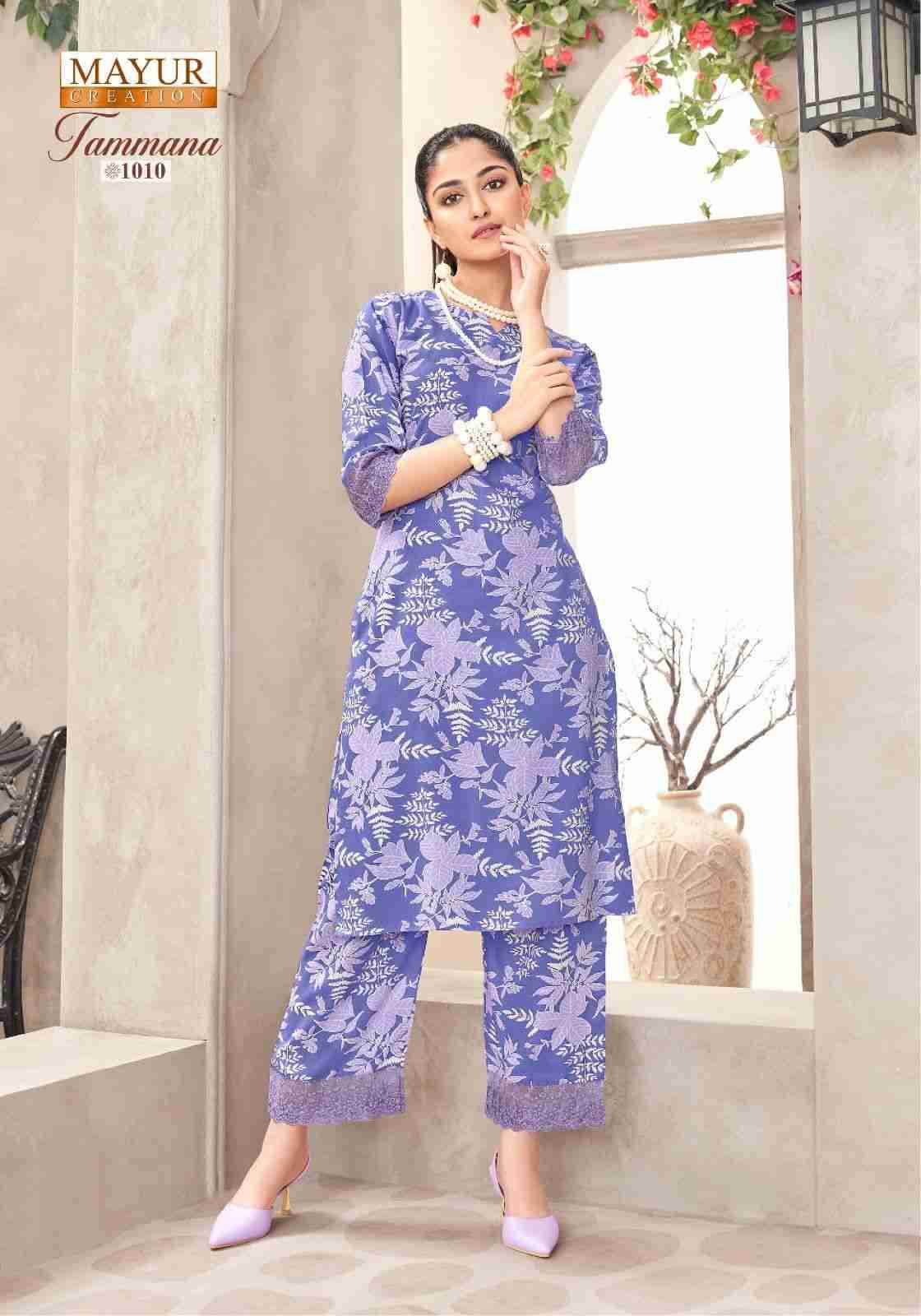 Tamanna Vol-1 By Mayur Creation 1001 To 1010 Series Designer Stylish Fancy Colorful Beautiful Party Wear & Ethnic Wear Collection Heavy Rayon Co-Ords At Wholesale Price