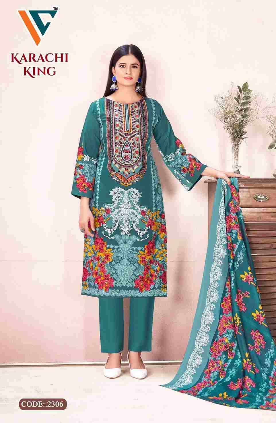 Karachi King Vol-23 By Vandana Creation 2301 To 2308 Series Beautiful Festive Suits Stylish Fancy Colorful Casual Wear & Ethnic Wear Cotton Print Dresses At Wholesale Price