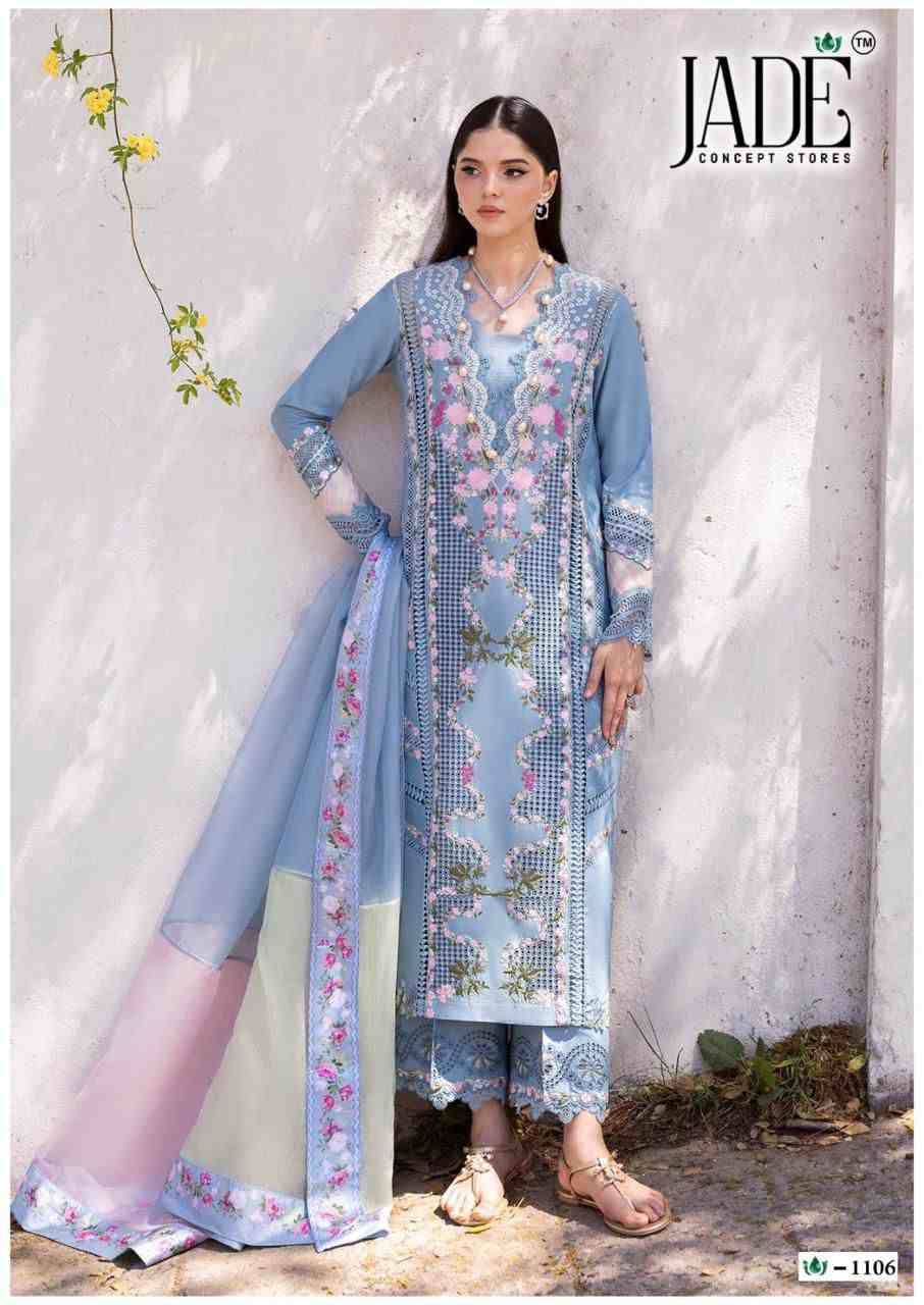 Crimson Exclusive Collection Vol-11 By Jade 1101 To 1106 Series Beautiful Suits Stylish Colorful Fancy Casual Wear & Ethnic Wear Pure Heavy Lawn Print Dresses At Wholesale Price