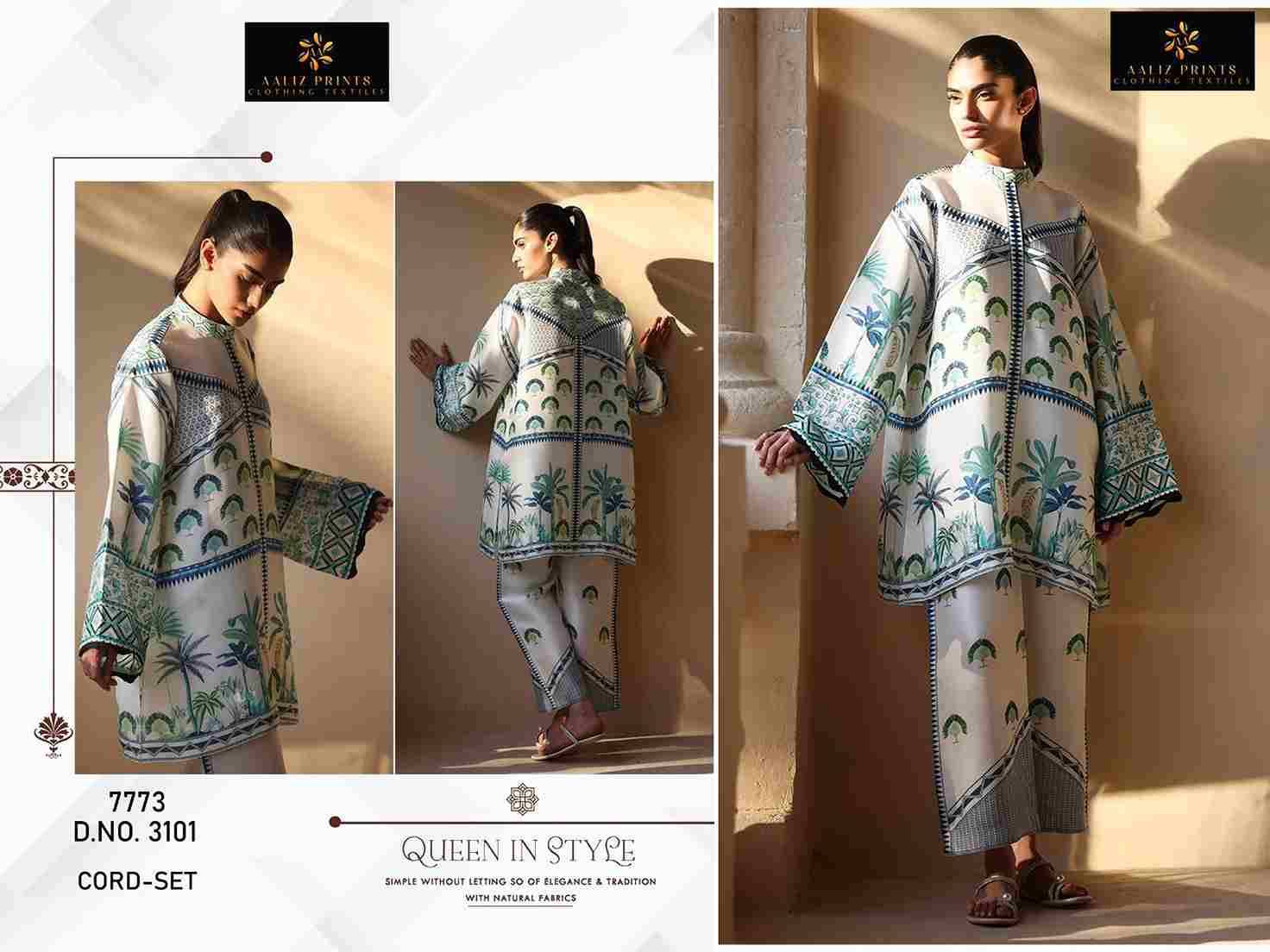 Cord Set Vol-9 By Aaliz Prints 3101 To 3103 Series Designer Stylish Fancy Colorful Beautiful Party Wear & Ethnic Wear Collection Lawn Print Co-Ord At Wholesale Price