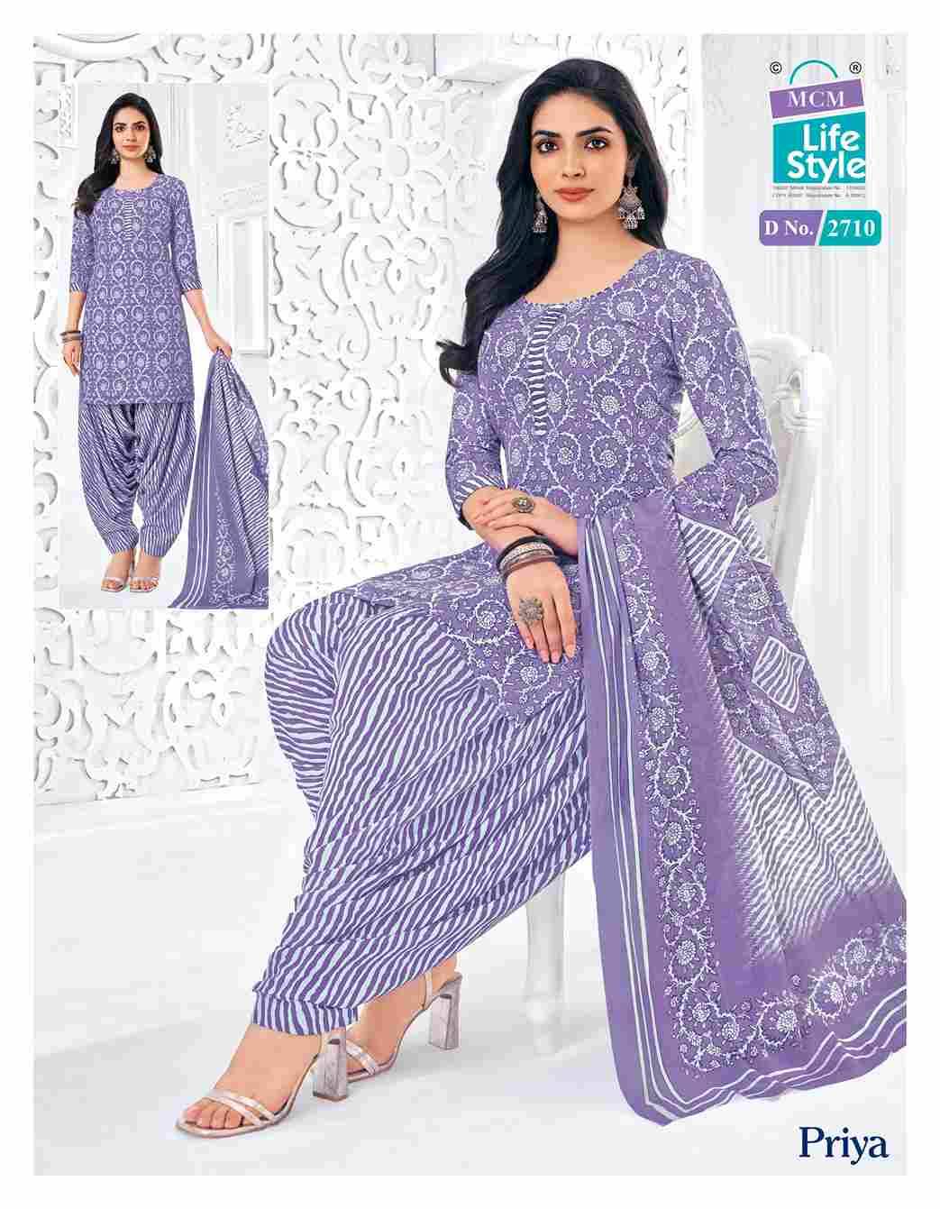 Priya Vol-27 By MCM Lifestyle 2700 To 2723 Series Beautiful Festive Suits Stylish Fancy Colorful Casual Wear & Ethnic Wear Pure Cotton Print Dresses At Wholesale Price