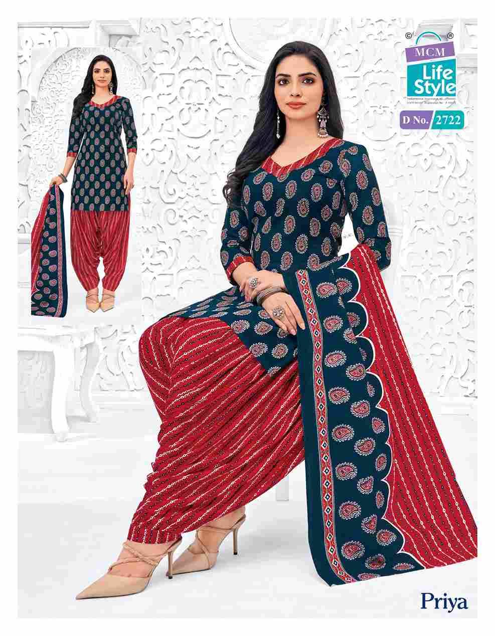 Priya Vol-27 By MCM Lifestyle 2700 To 2723 Series Beautiful Festive Suits Stylish Fancy Colorful Casual Wear & Ethnic Wear Pure Cotton Print Dresses At Wholesale Price