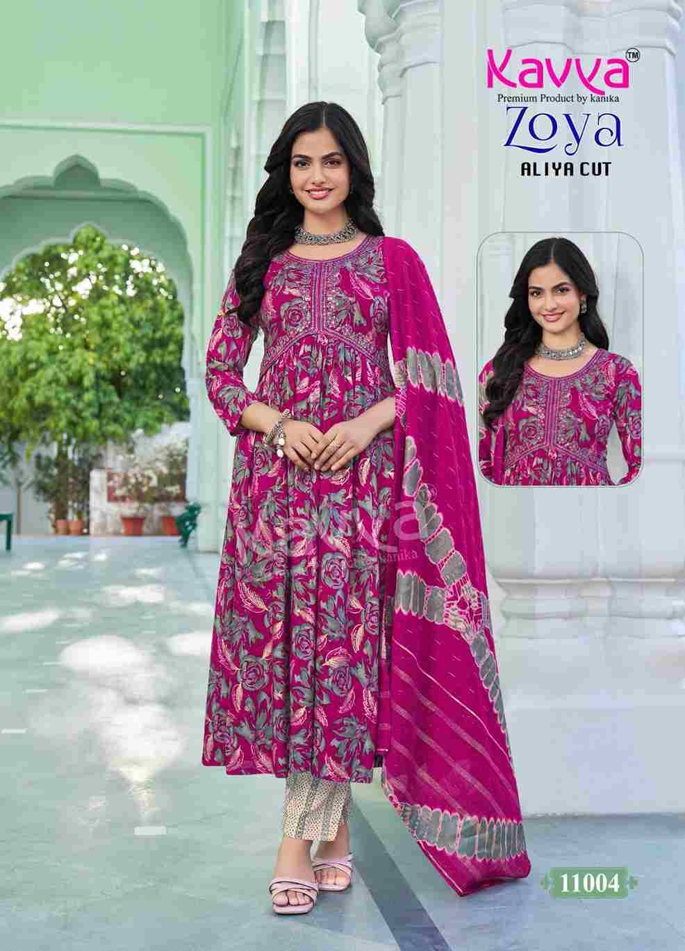 Zoya Vol-11 By Kavya 11001 To 11010 Series Beautiful Festive Suits Colorful Stylish Fancy Casual Wear & Ethnic Wear Heavy Rayon Print Dresses At Wholesale Price