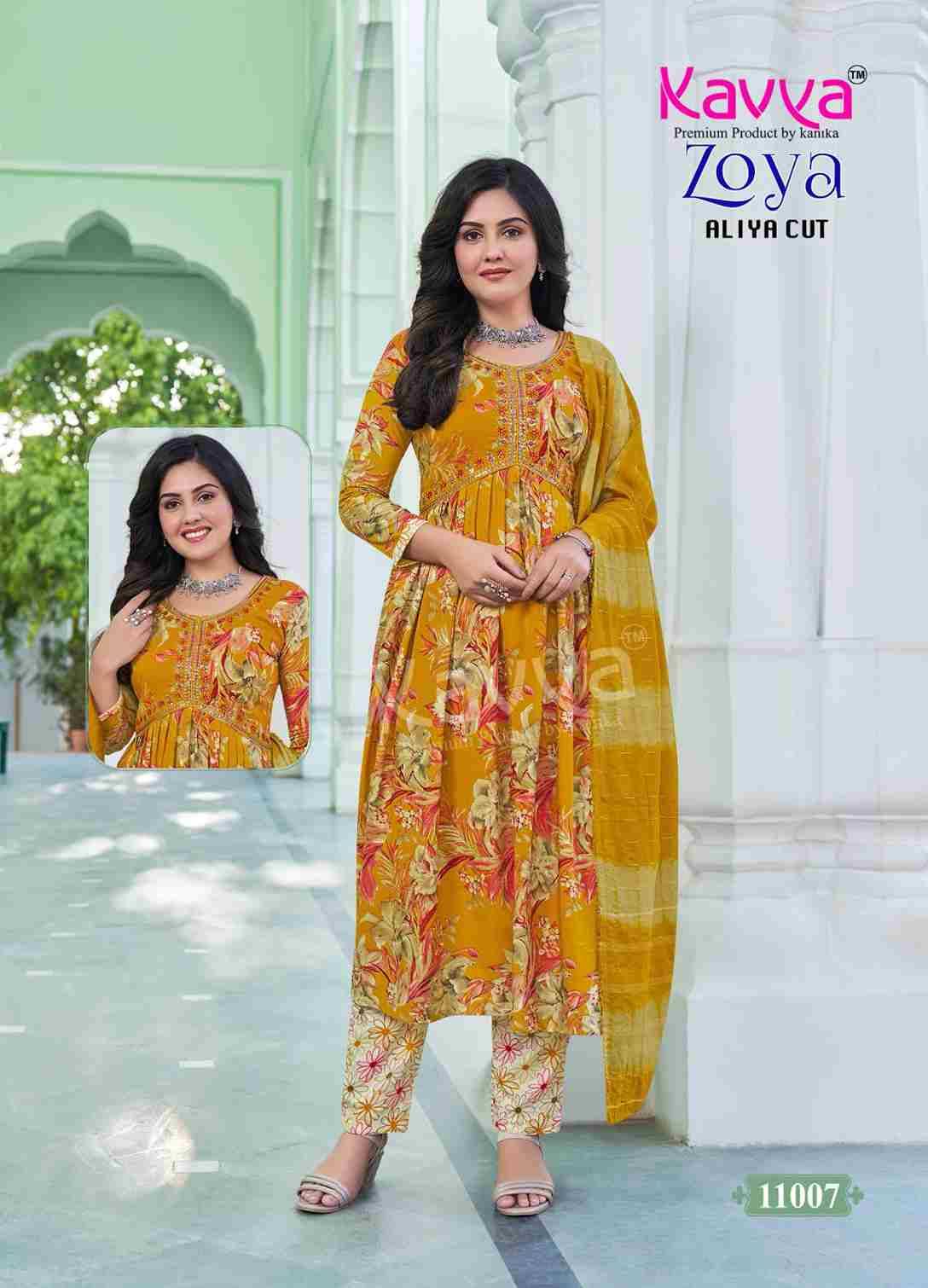 Zoya Vol-11 By Kavya 11001 To 11010 Series Beautiful Festive Suits Colorful Stylish Fancy Casual Wear & Ethnic Wear Heavy Rayon Print Dresses At Wholesale Price