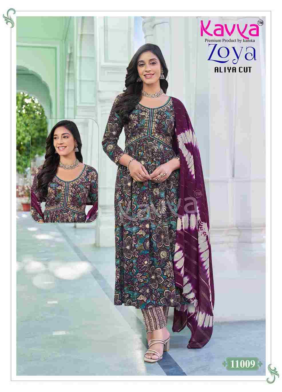 Zoya Vol-11 By Kavya 11001 To 11010 Series Beautiful Festive Suits Colorful Stylish Fancy Casual Wear & Ethnic Wear Heavy Rayon Print Dresses At Wholesale Price